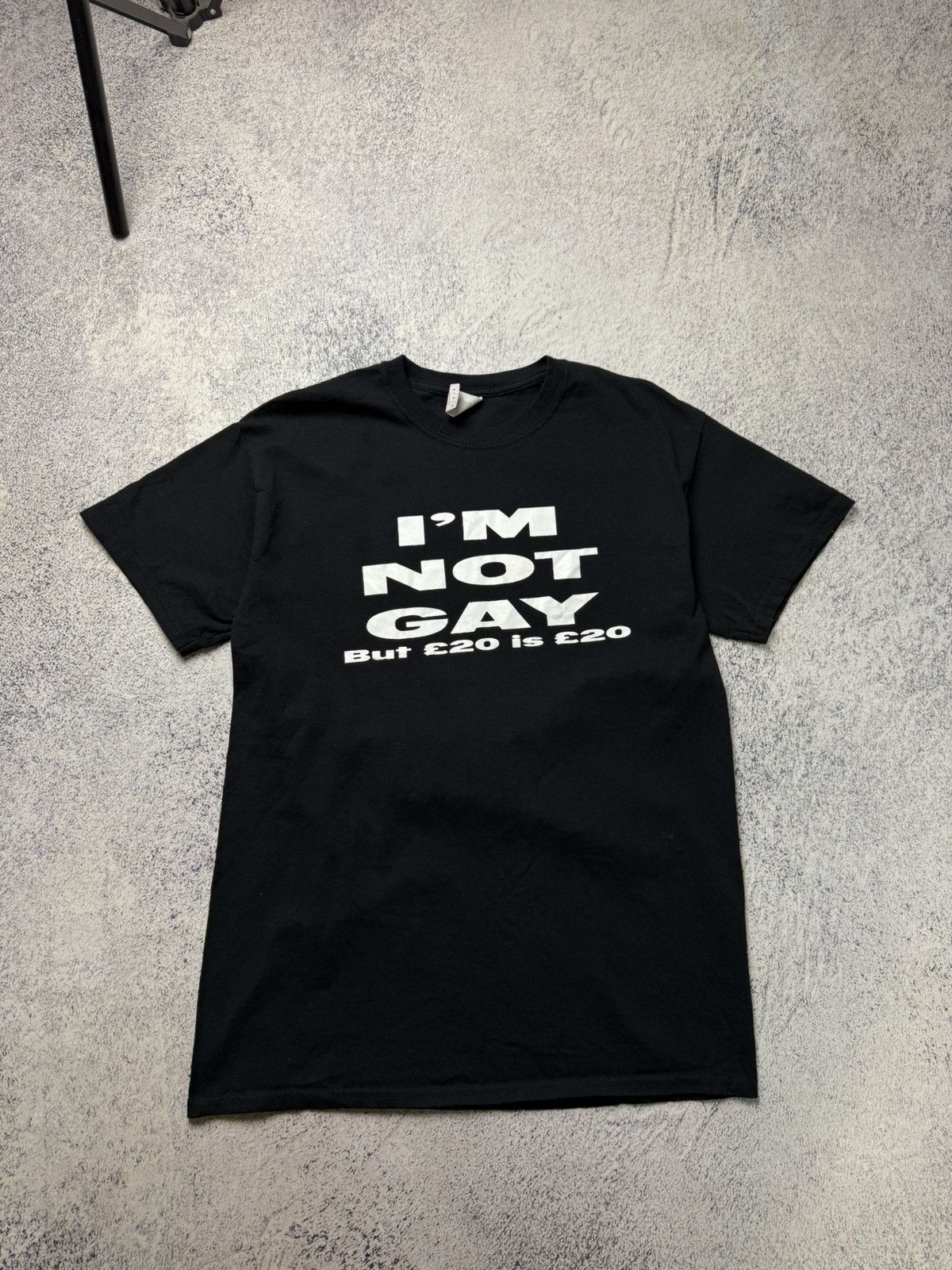Other Vintage Humor T Shirt “ I’m not Gay Bat 20€ is 20€ “ Size US M / EU 48-50 / 2 - 1 Thumbnail