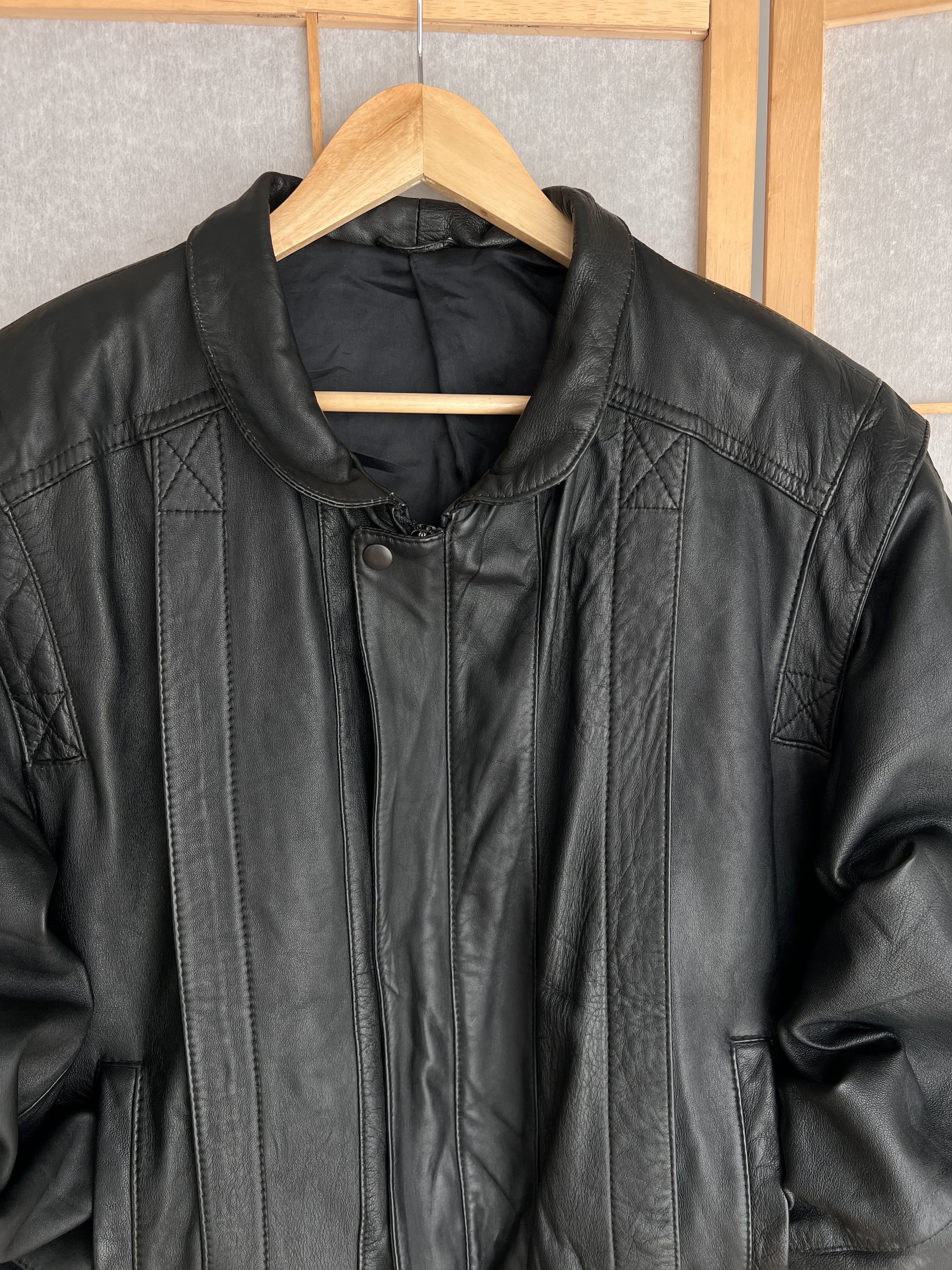 If Six Was Nine Rick Owens Yohji Yamamoto vibe vintage leather bomber jacket Size US M / EU 48-50 / 2 - 2 Thumbnail