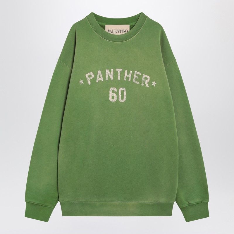 Valentino Valentino Crew Neck Sweatshirt Chez Valentino Green Size US S / EU 44-46 / 1 - 1 Thumbnail