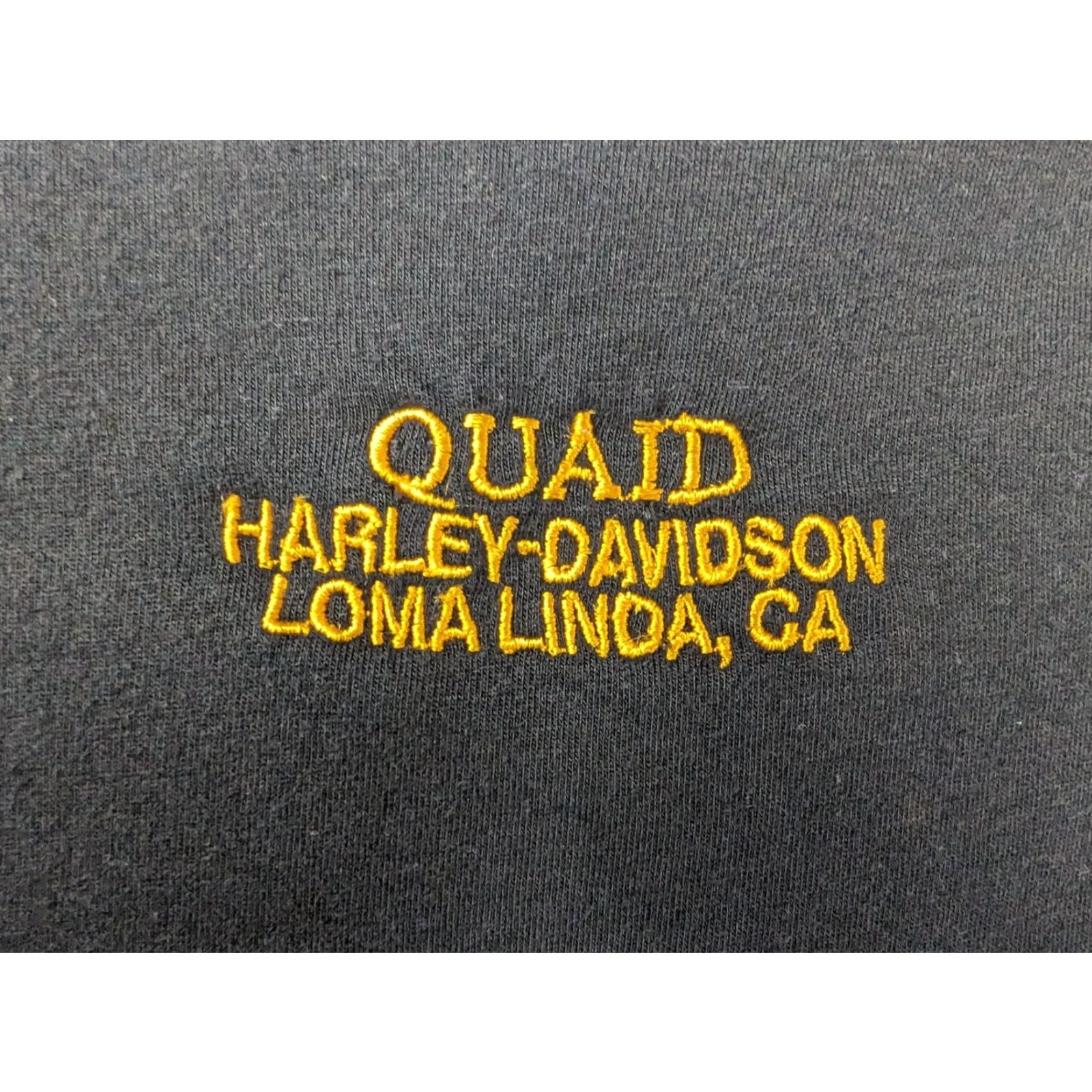 Harley Davidson Harley-Davidson Women's XL T-Shirt Black Yellow Short Sleeve Logo Graphic Slim Regular 100% Cotton Casual Vintage No Size XL / US 12-14 / IT 48-50 - 4 Thumbnail