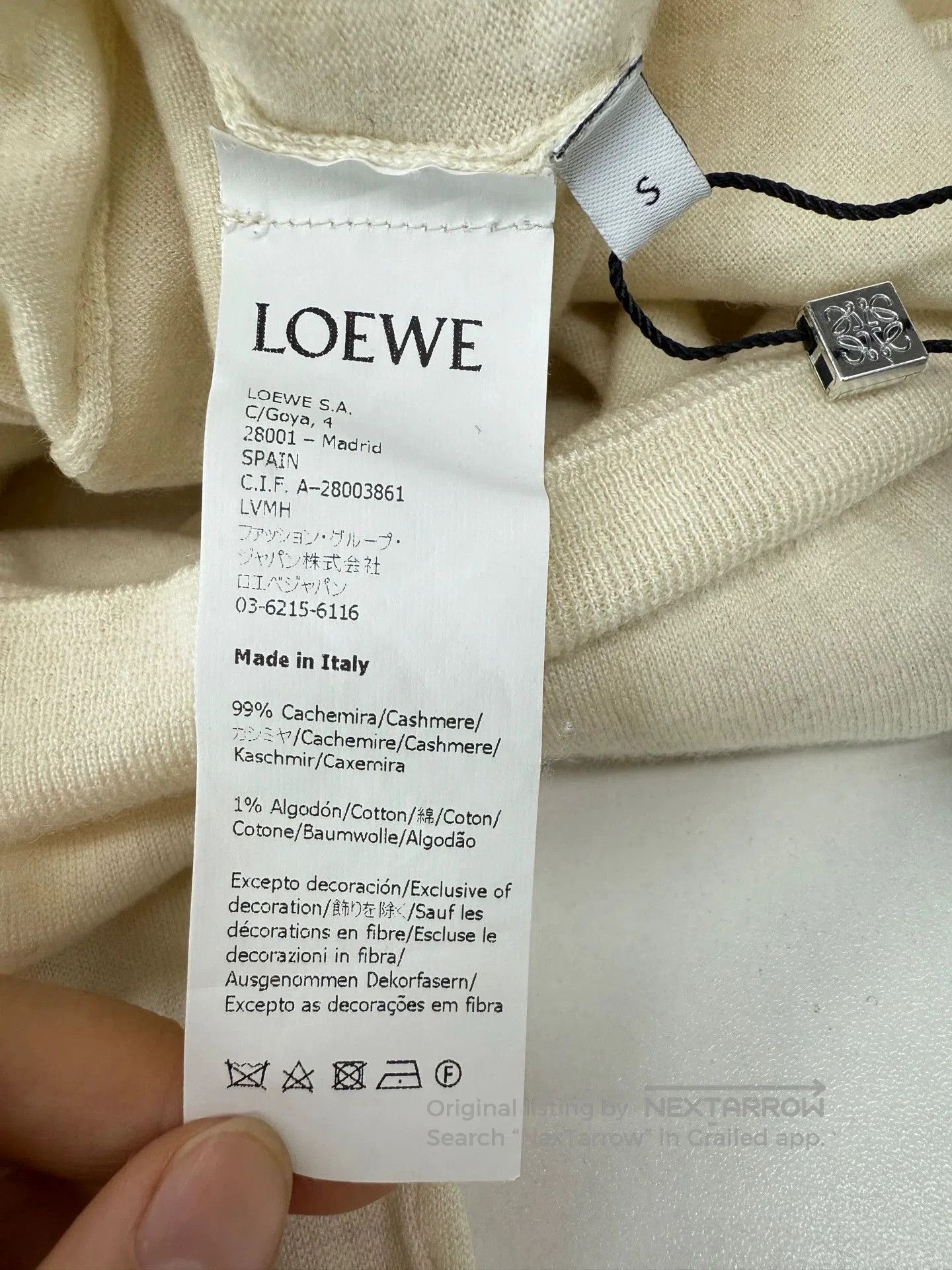 Loewe Loewe Pink Trim Wool Sweater S. Size US S / EU 44-46 / 1 - 4 Thumbnail