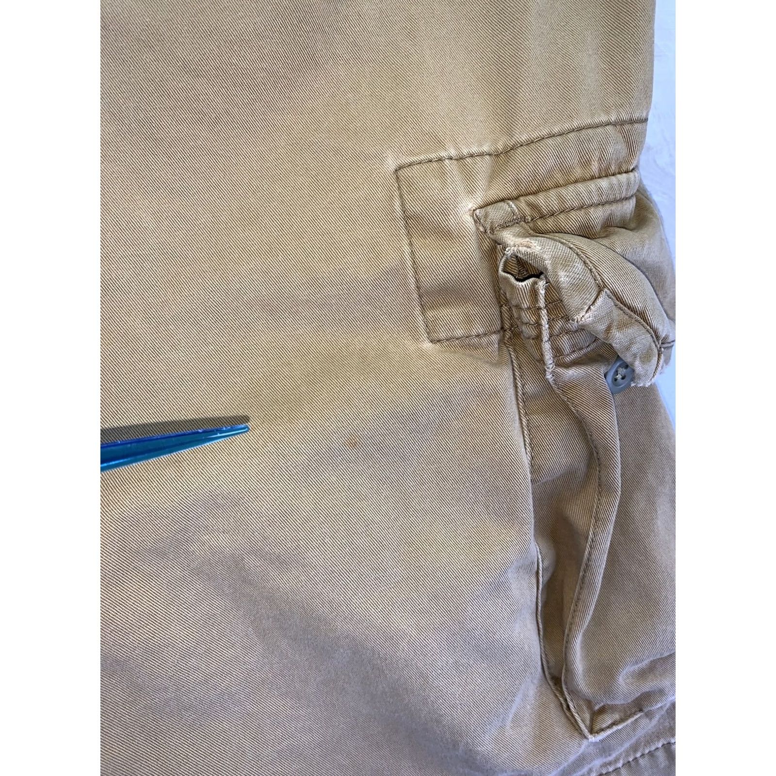 Polo Ralph Lauren VINTAGE Polo Ralph Lauren Mens Cargo Shorts Distressed Chino Size 35 Beige Logo Cargo Pocket Size US S / EU 44-46 / 1 - 7 Thumbnail