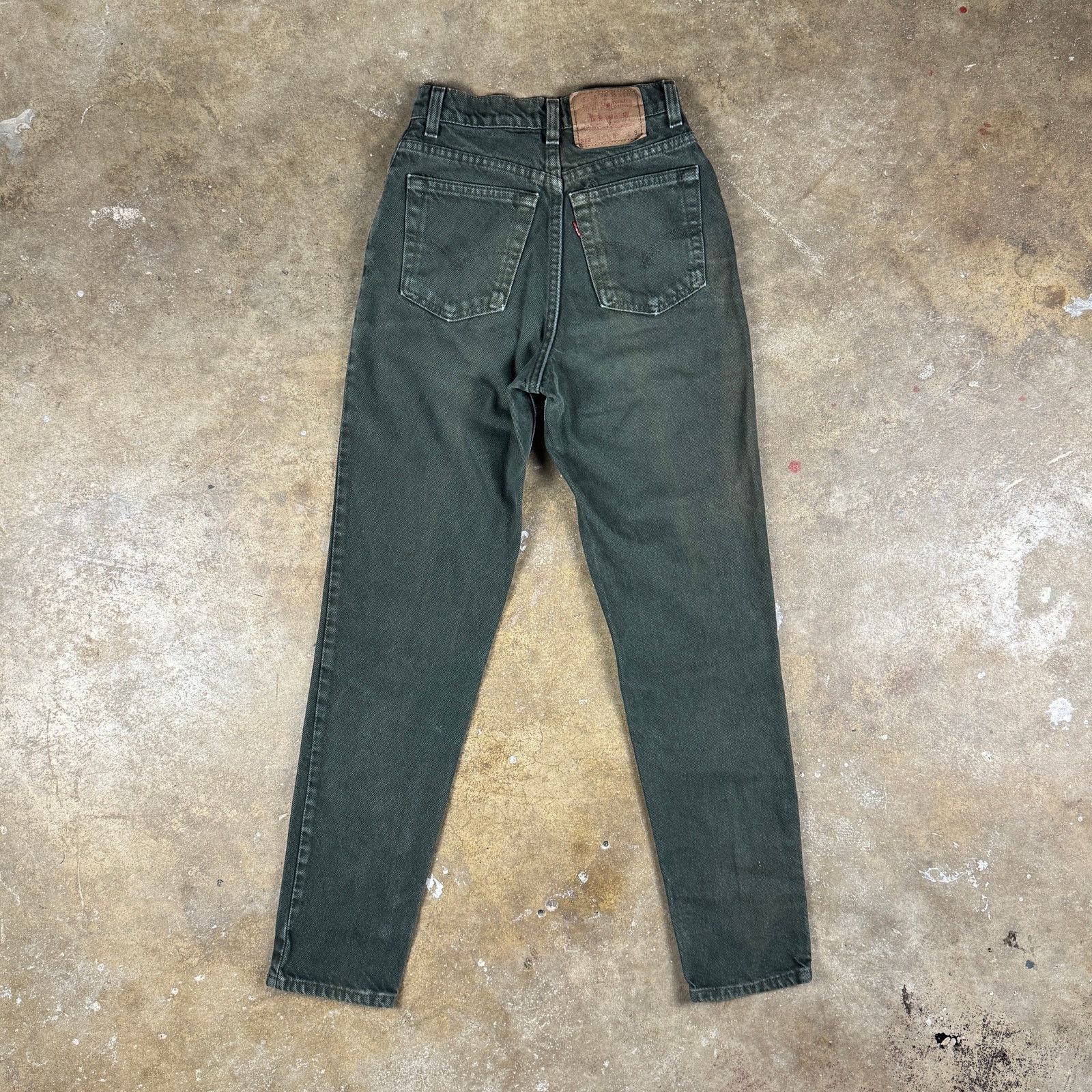 Levi's Vtg Levi’s 510 Women’s Jeans Green Slim Fit High Rise Size 3 Size 24" / US 00 / IT 34 - 4 Thumbnail