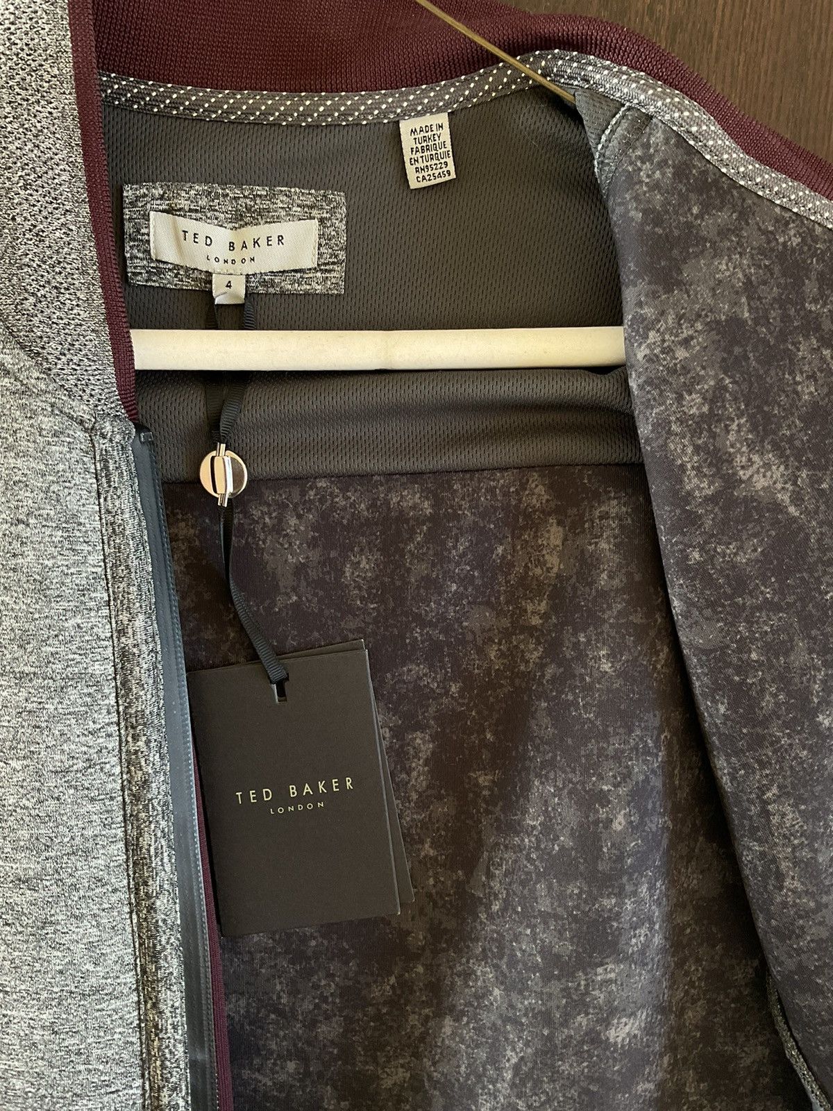 Ted Baker Ted Baker London Mens Full Zip Through Baseball Neck Jacket Size US M / EU 48-50 / 2 - 6 Thumbnail