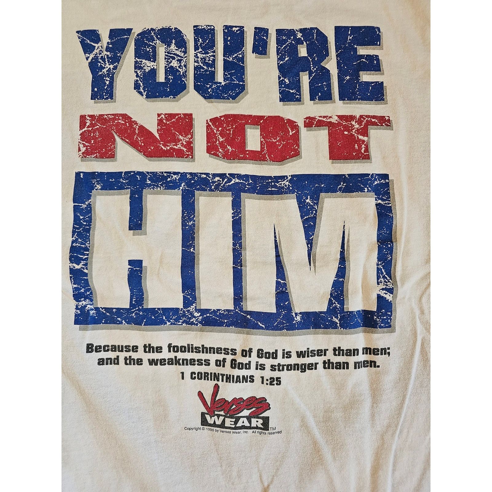 Other There Is A God Your Not Him Double Sided T-shirt 2XL 1990s Size US XL / EU 56 / 4 - 4 Thumbnail