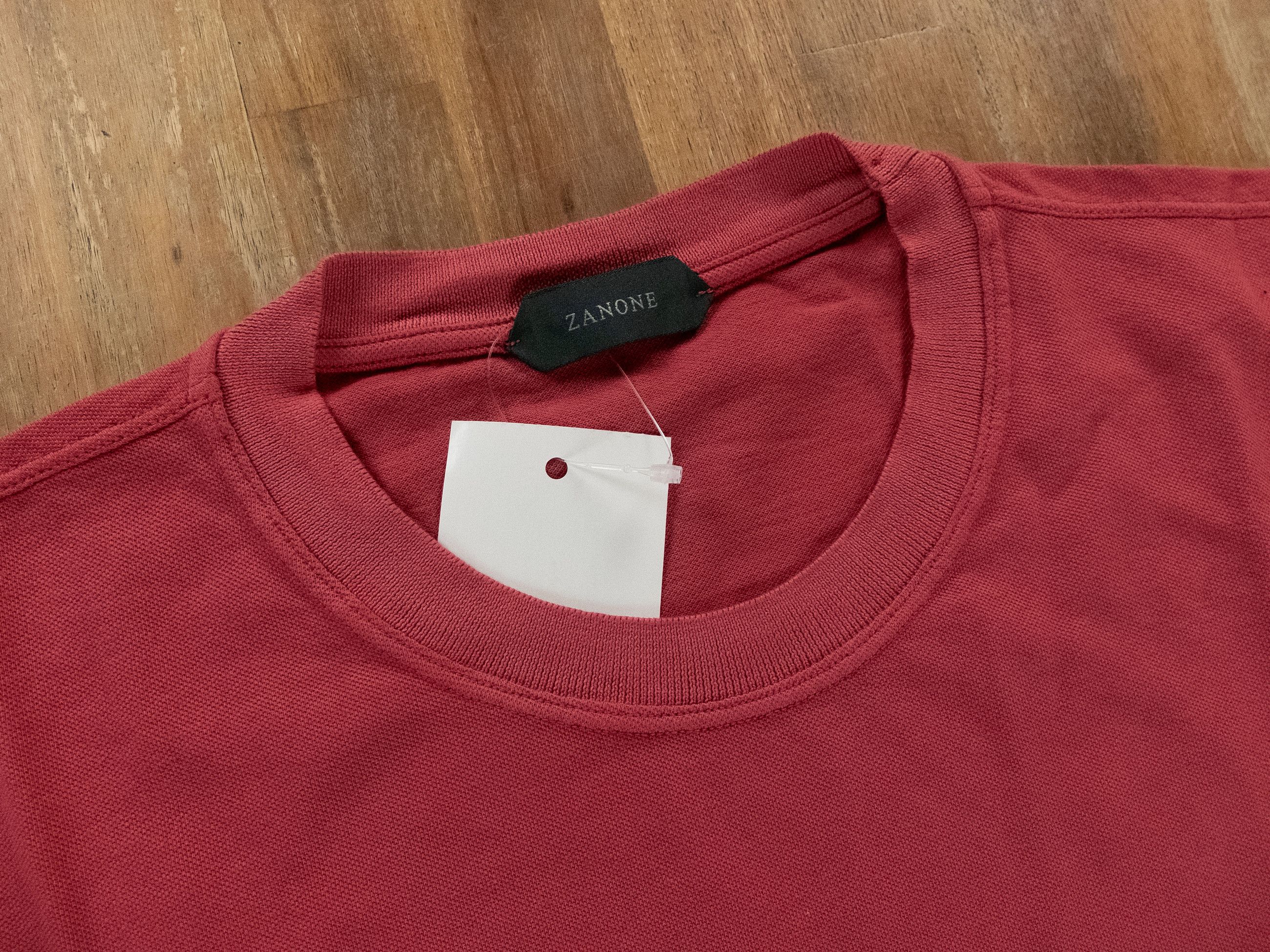 Zanone ZANONE solid red knit cotton t-shirt Size XXL / 54 IT q Size US XXL / EU 58 / 5 - 2 Thumbnail