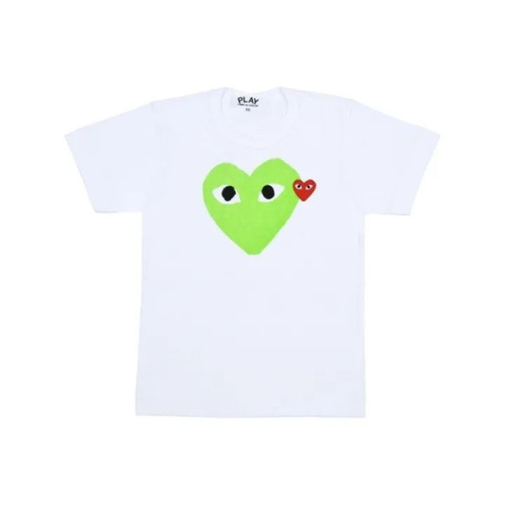 Comme des Garcons Comme des Garçons Play Green Heart Print T-shirt 0079 Size L / US 10 / IT 46 - 1 Thumbnail