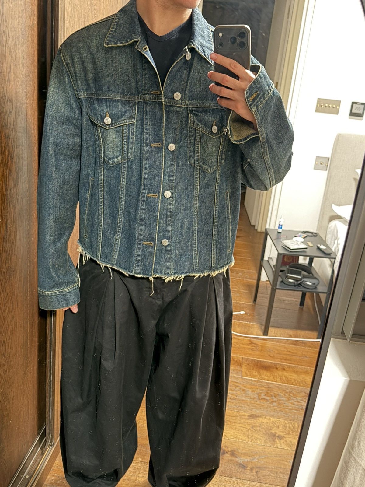 Maison Margiela MM6 Cropped Denim Jacket Size US L / EU 52-54 / 3 - 1 Thumbnail