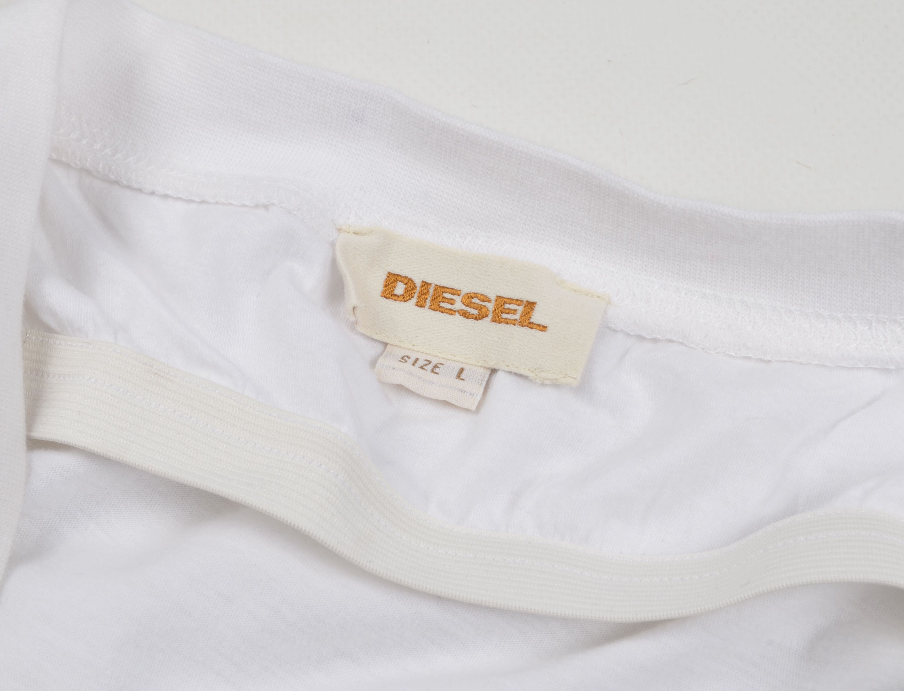 Designer Vintage Diesel Y2K Big Logo Tube Mini Dress Size L / US 10 / IT 46 - 6 Thumbnail