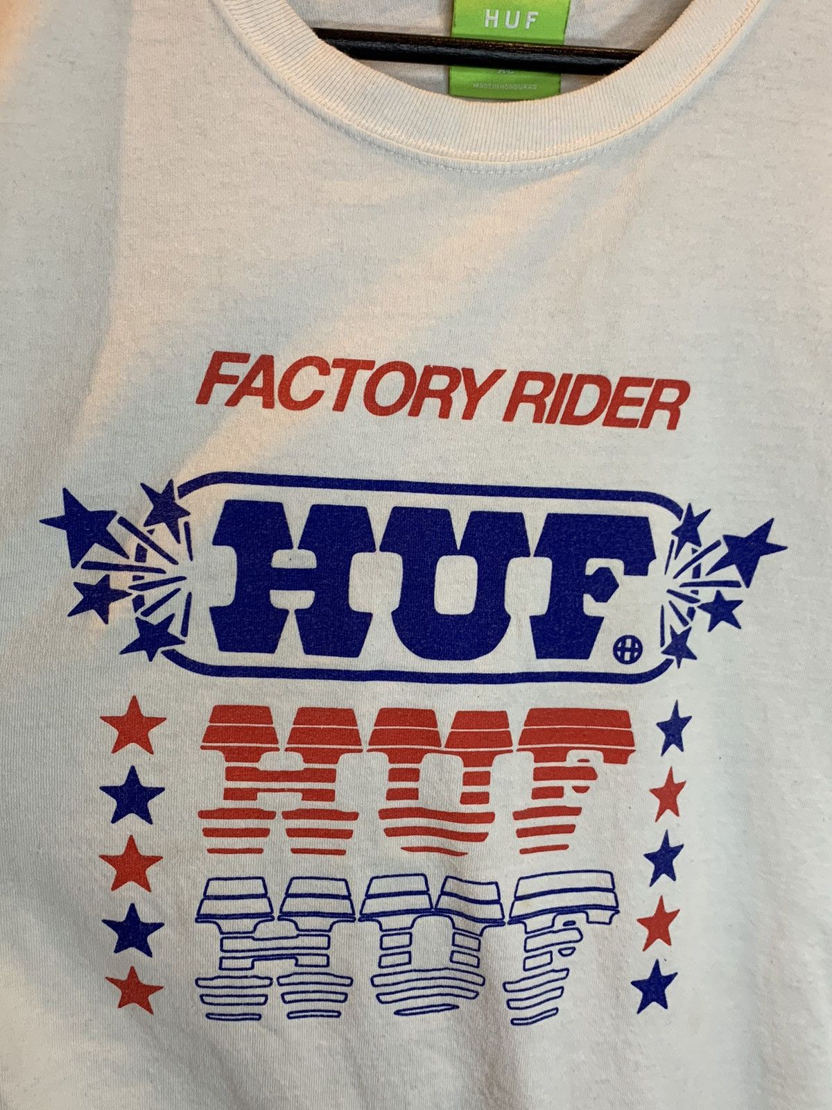 Huf RARE* Vintage HUF Factory Rider 20 Year Anniversary LS Shirt Size US XL / EU 56 / 4 - 6 Thumbnail