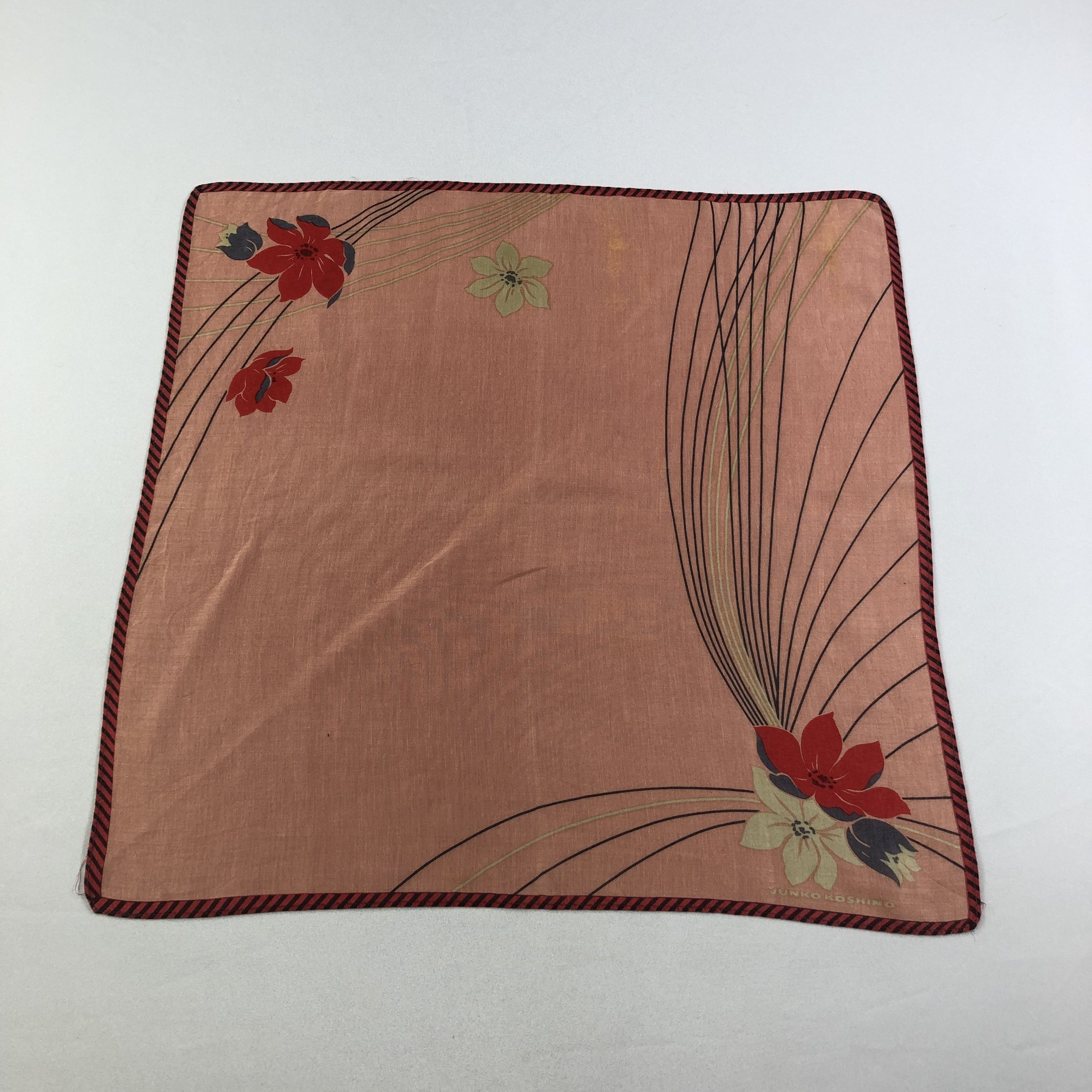 Mr. Junko × Vintage Junko Koshino Handkerchief Neckerchief Bandana H2030 Size ONE SIZE - 2 Thumbnail
