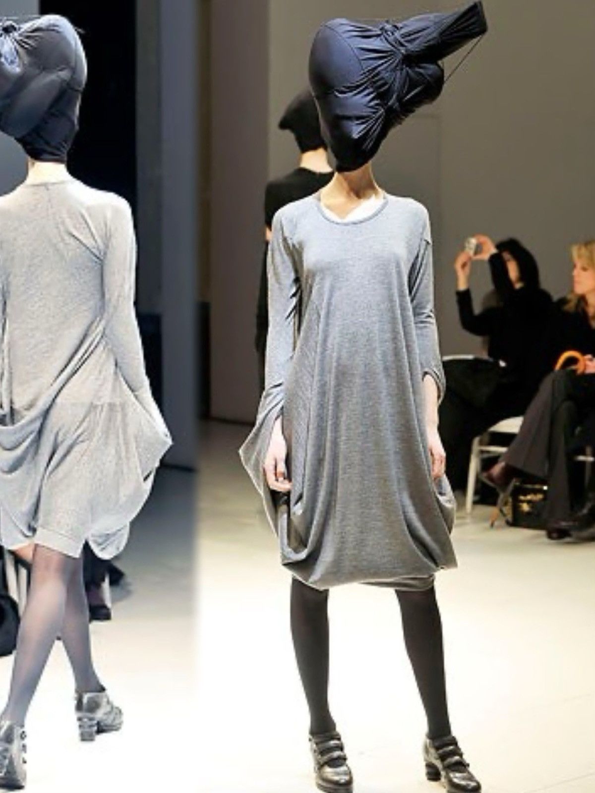Junya Watanabe Junya Watanabe AW2008 Runway Wool Deconstructed Sleeve Dress Size S / US 4 / IT 40 - 2 Thumbnail