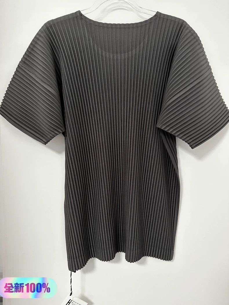 Issey Miyake issey miyake size:2 Charcoal grey short-sleeved shirt 2505 Size US XXS / EU 40 - 3 Thumbnail