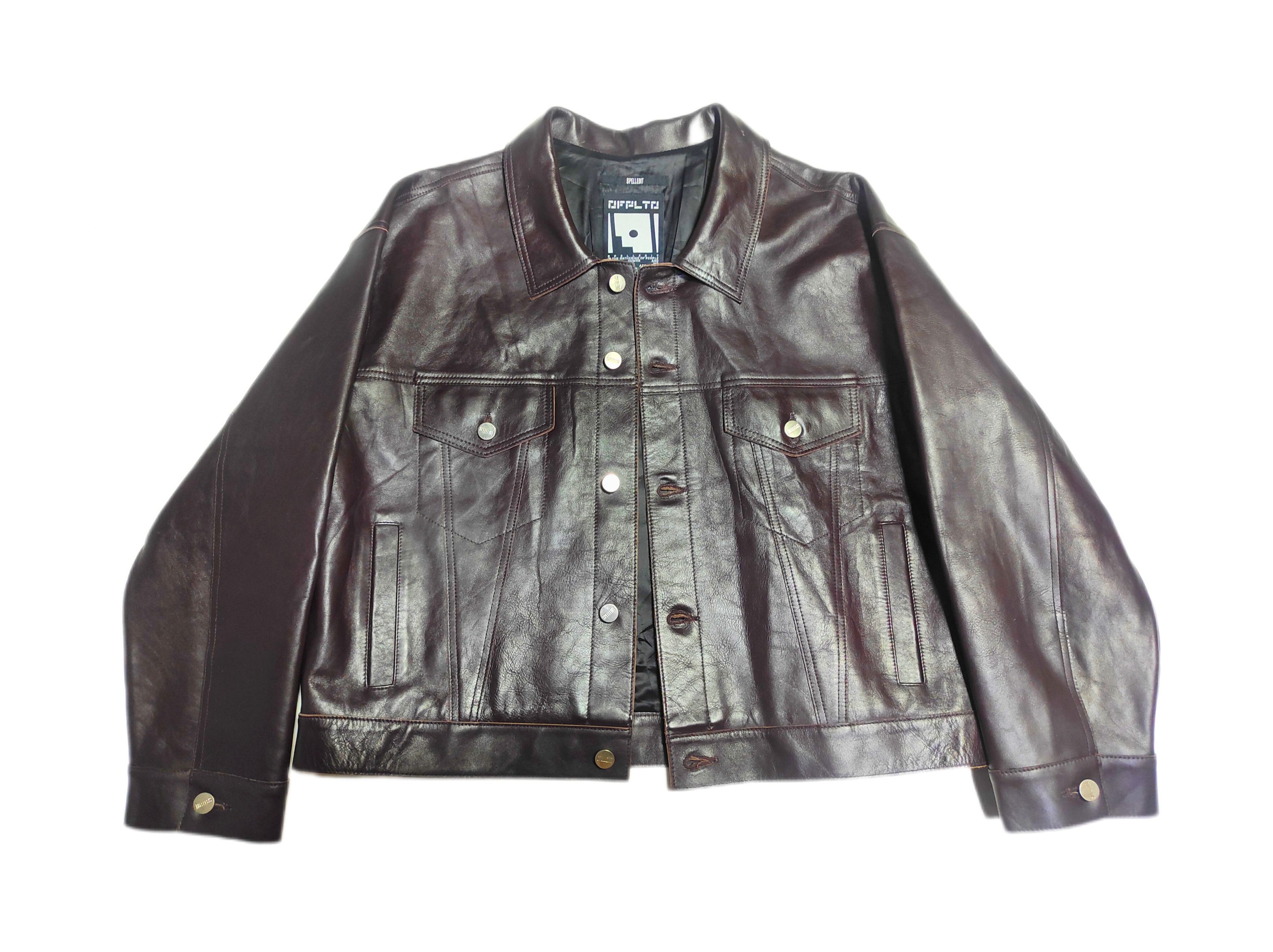 Leather Beautiful Color Premium Leather Trucker Jacket Spelledit Size US L / EU 52-54 / 3 - 8 Thumbnail