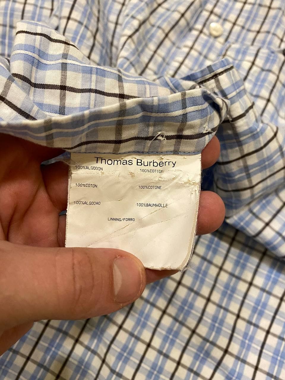 Burberry Burberry London Long Shirt Men's Check Plaid Size US L / EU 52-54 / 3 - 12 Thumbnail