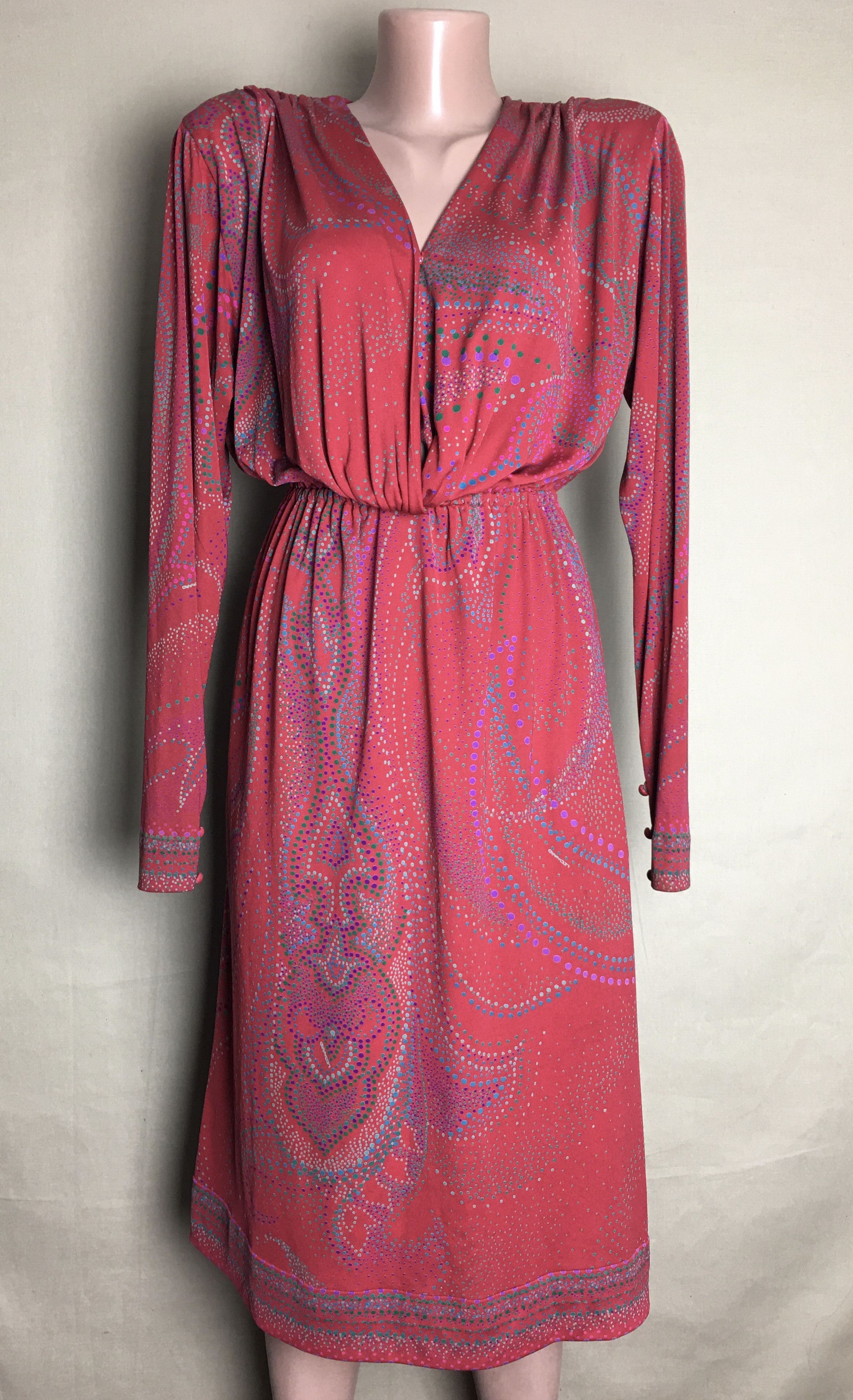 Leonard Paris Leonard Paris Vintage Silk Dress Paisley Print Size M / US 6-8 / IT 42-44 - 1 Thumbnail
