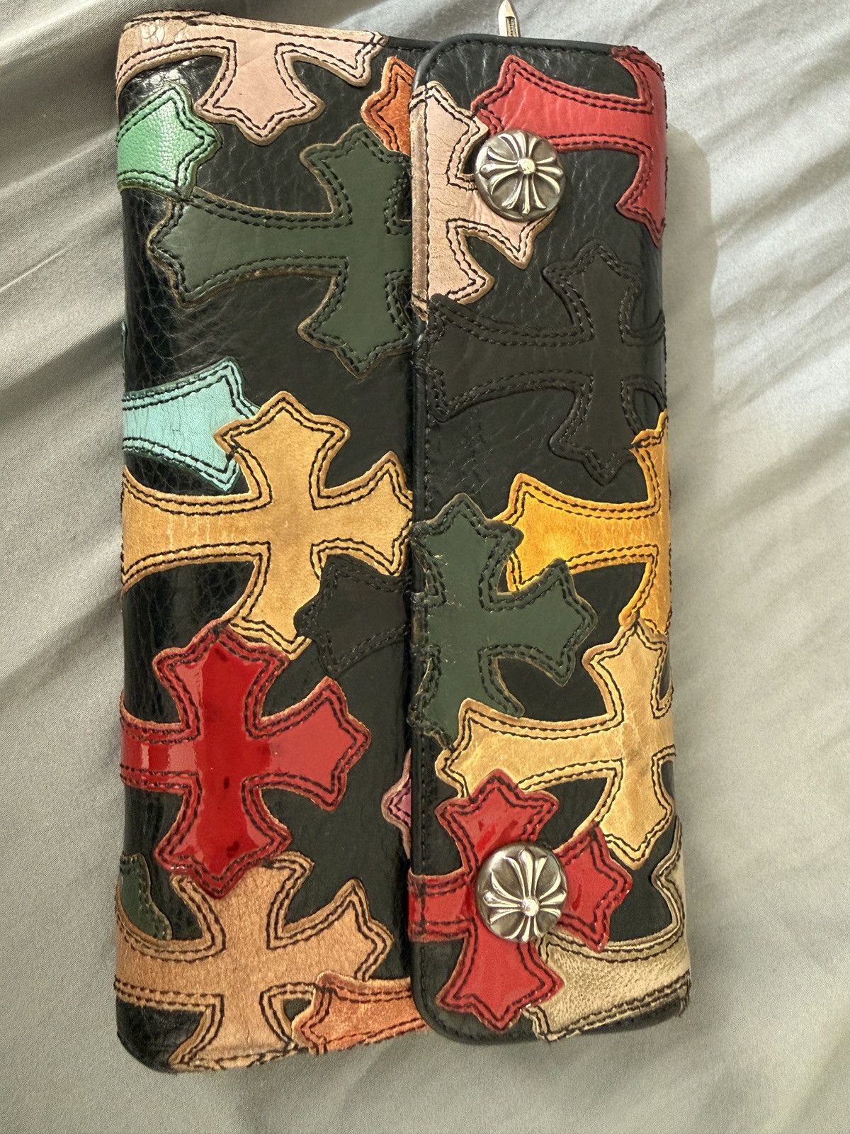 Chrome Hearts Chrome Hearts Cross Patch Multi Color Wave Wallet Size ONE SIZE - 1 Thumbnail