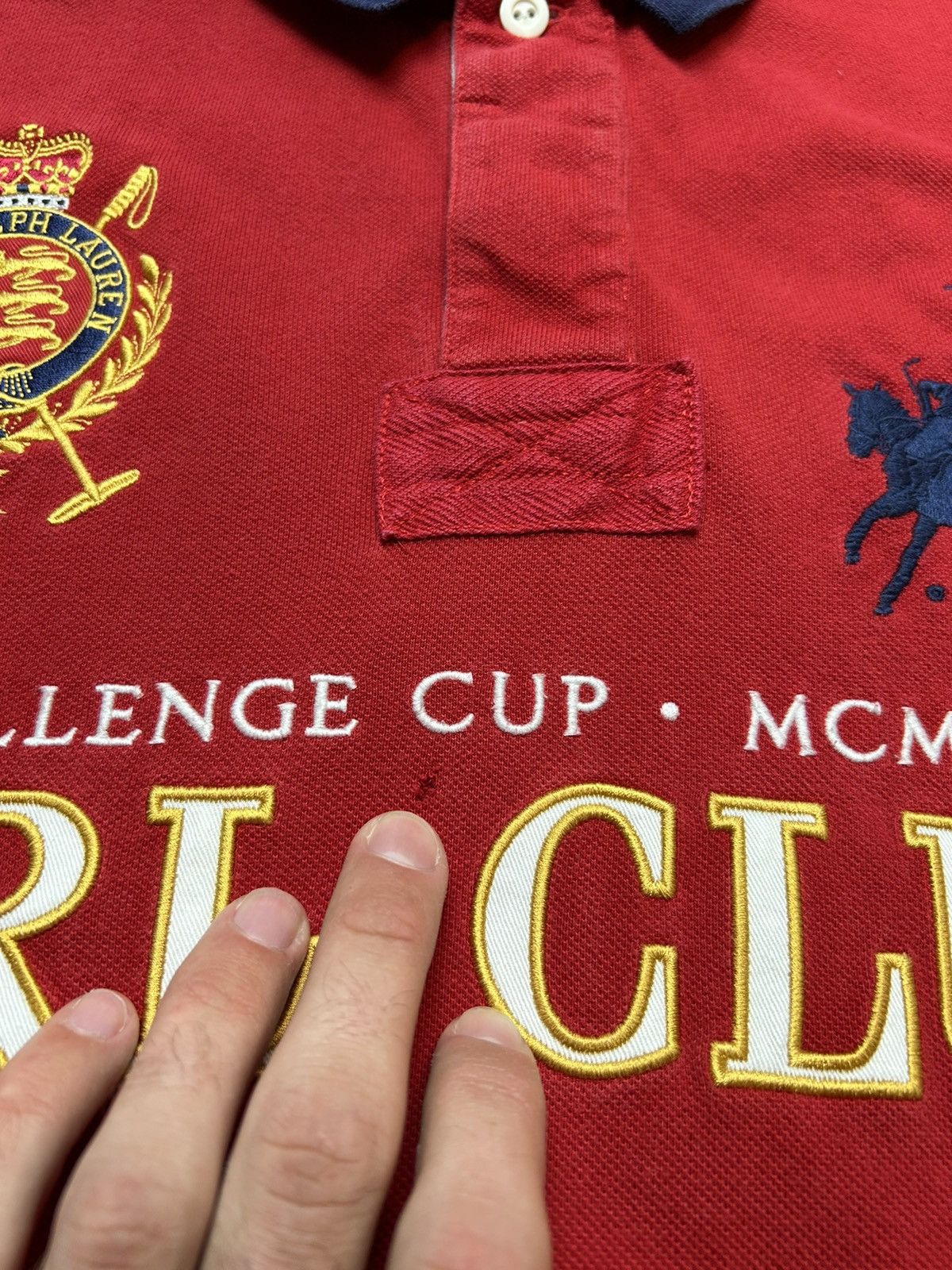 Polo Ralph Lauren × Vintage Vintage Polo Ralph Lauren big logo rugby polo shirt 90's Size US L / EU 52-54 / 3 - 3 Thumbnail
