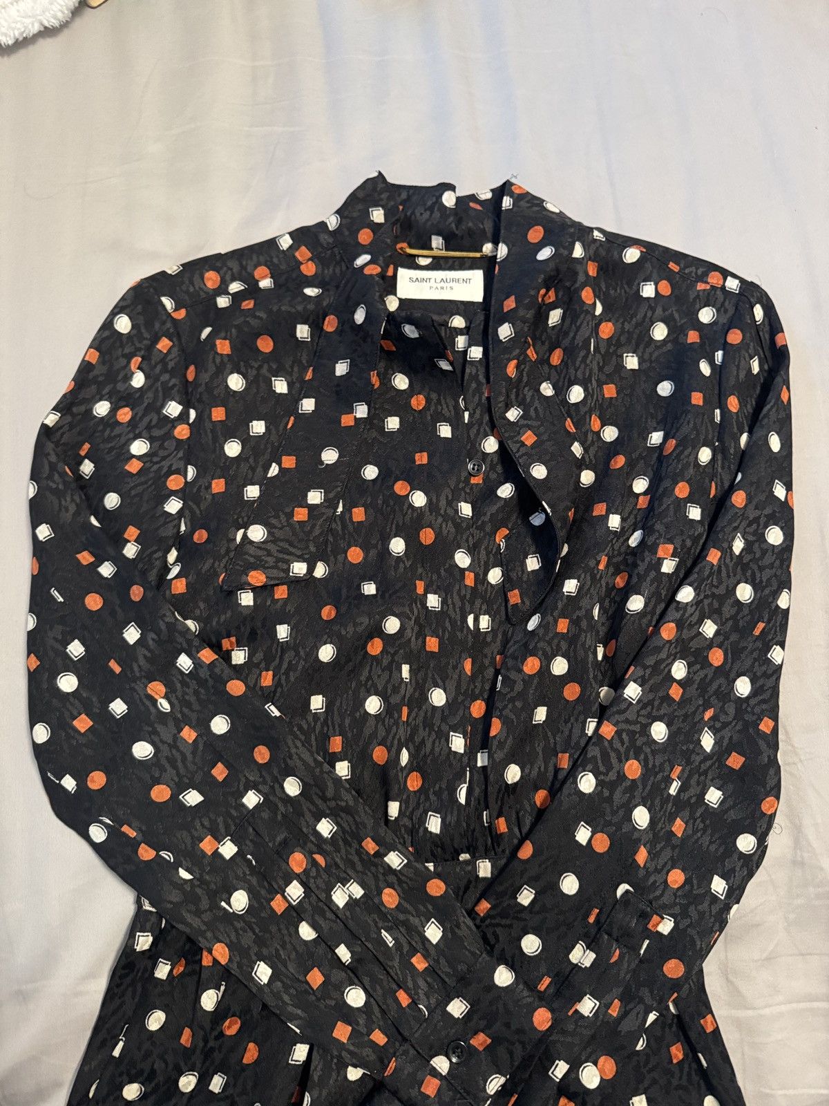 Saint Laurent Paris SAINT LAURENT Polka Dot Dress Size XXS / US 00 / IT 34 - 3 Thumbnail
