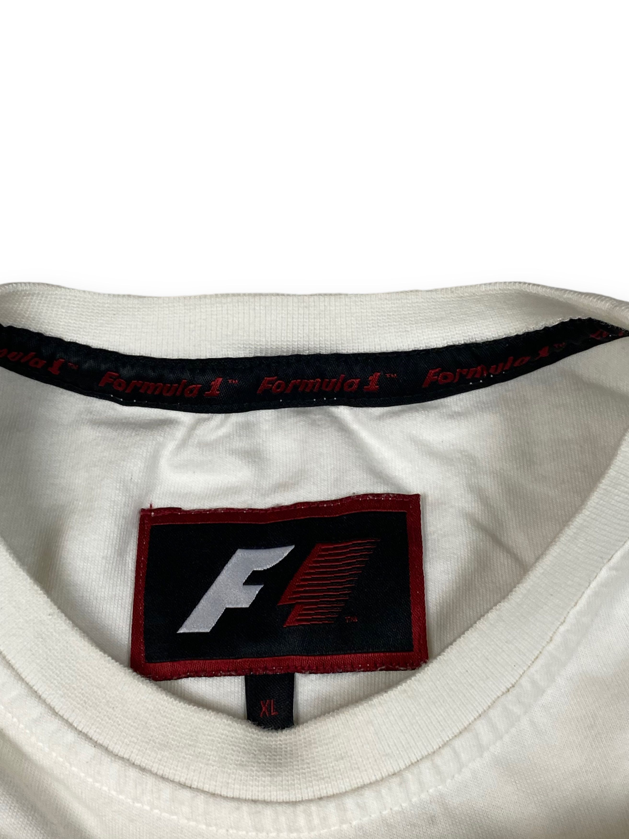 Formula 1 Vintage FORMULA ONE White Big Logo T-Shirt Y2k M634 Size US M / EU 48-50 / 2 - 6 Thumbnail