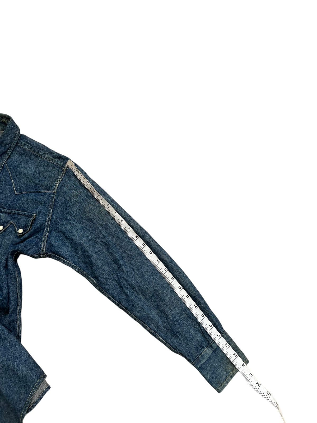 Levi's Vintage Clothing Vintage 1998 LVC Levi’s Big E Muddy Denim Western Shirt Size US M / EU 48-50 / 2 - 4 Thumbnail