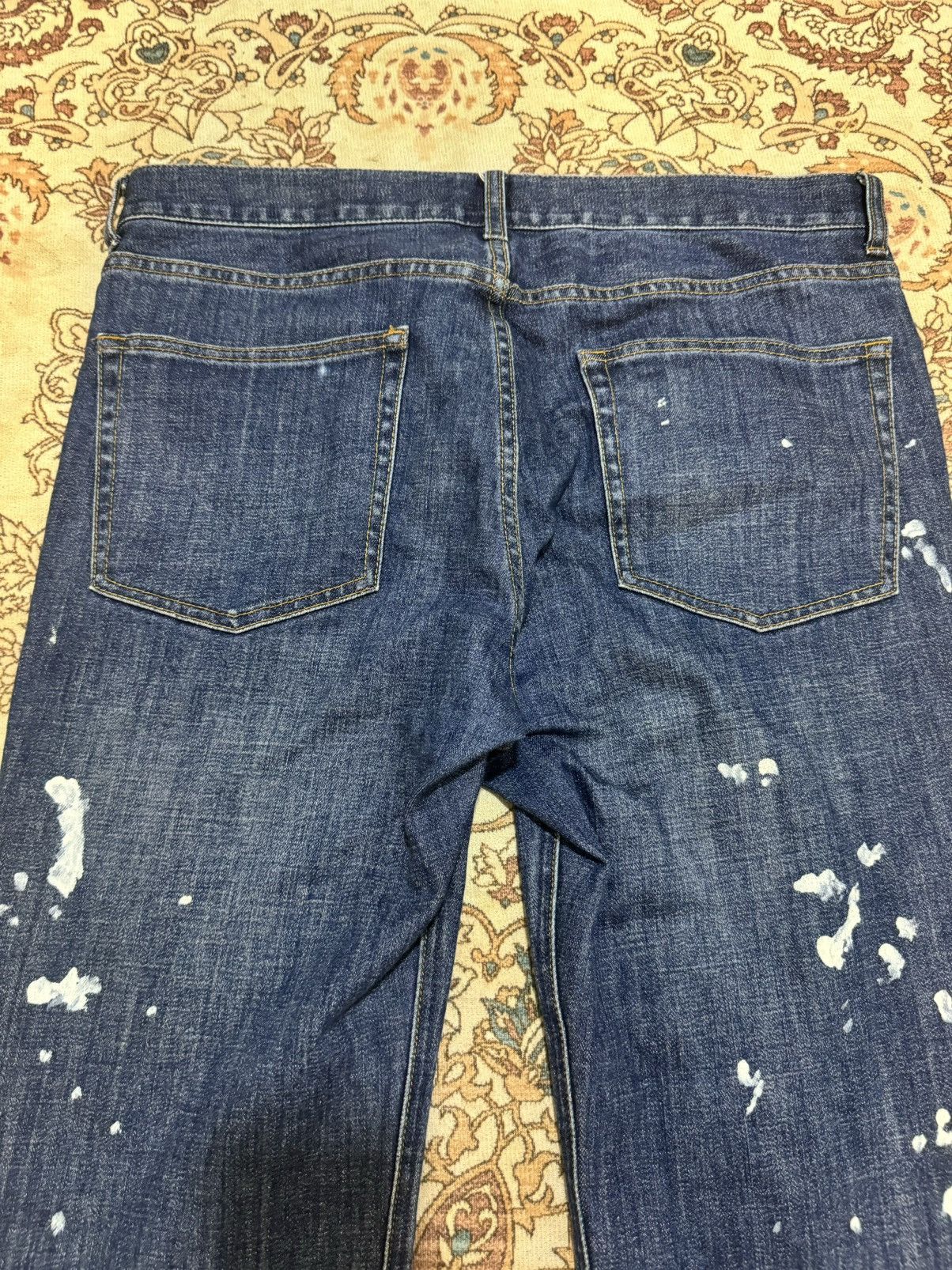 Beams Plus × Japanese Brand × Vintage Vintage Beams Paint Splatter Jeans Size US 35 - 10 Thumbnail