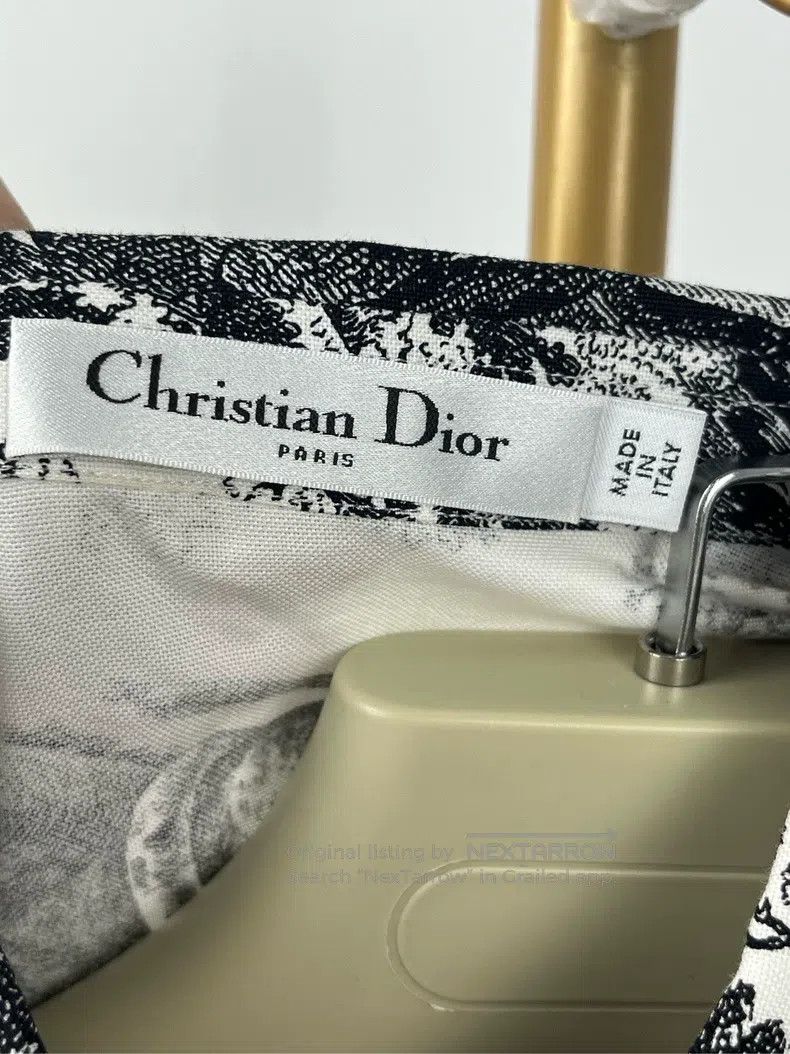 Dior Dior White full printed pattern long-sleeved shirt Size XXS / US 00 / IT 34 - 4 Thumbnail