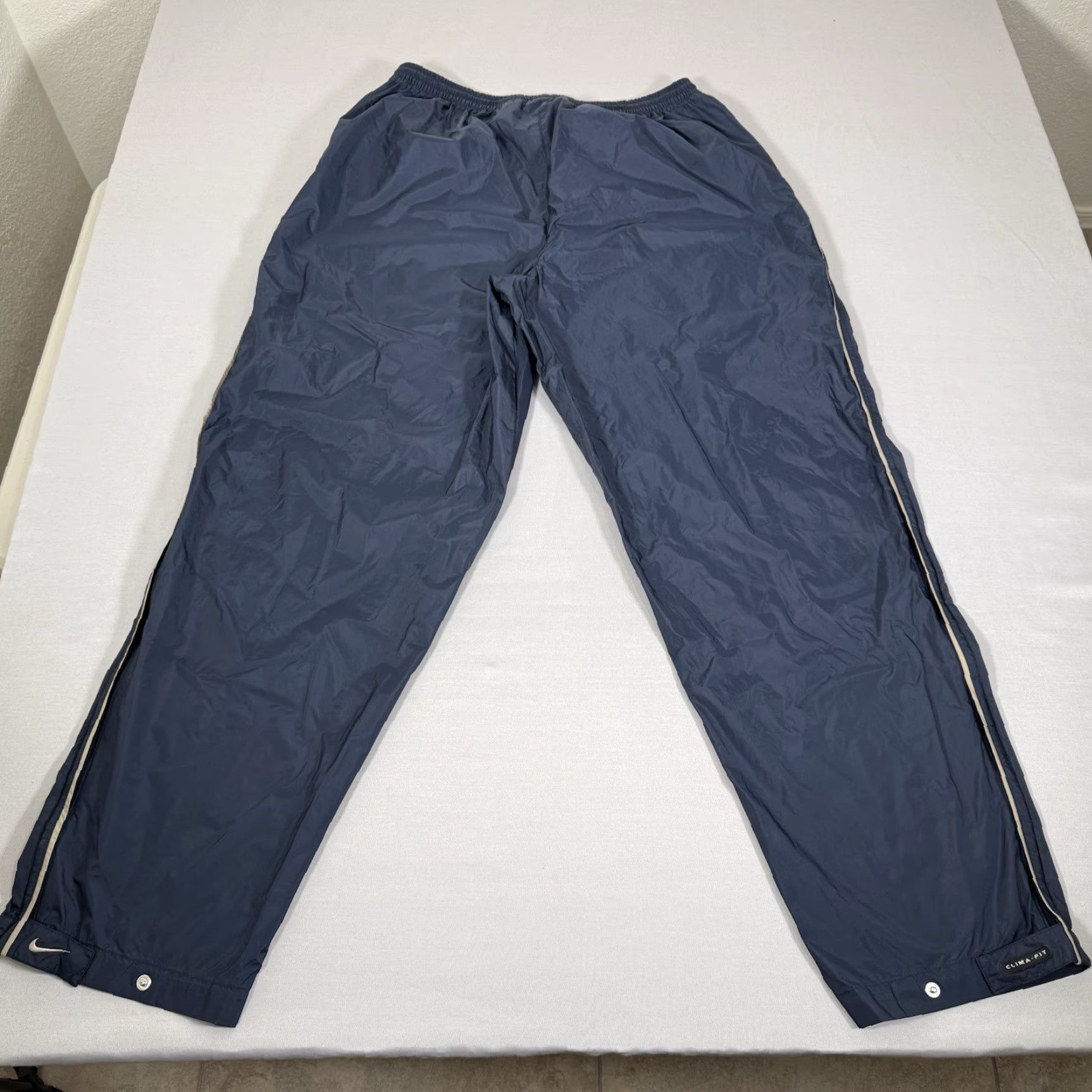 Nike Vintage Nike Pants Mens 2XL Blue Track Windbreaker Lined Baggy Loose Y2K Golf Size US 39 - 3 Thumbnail