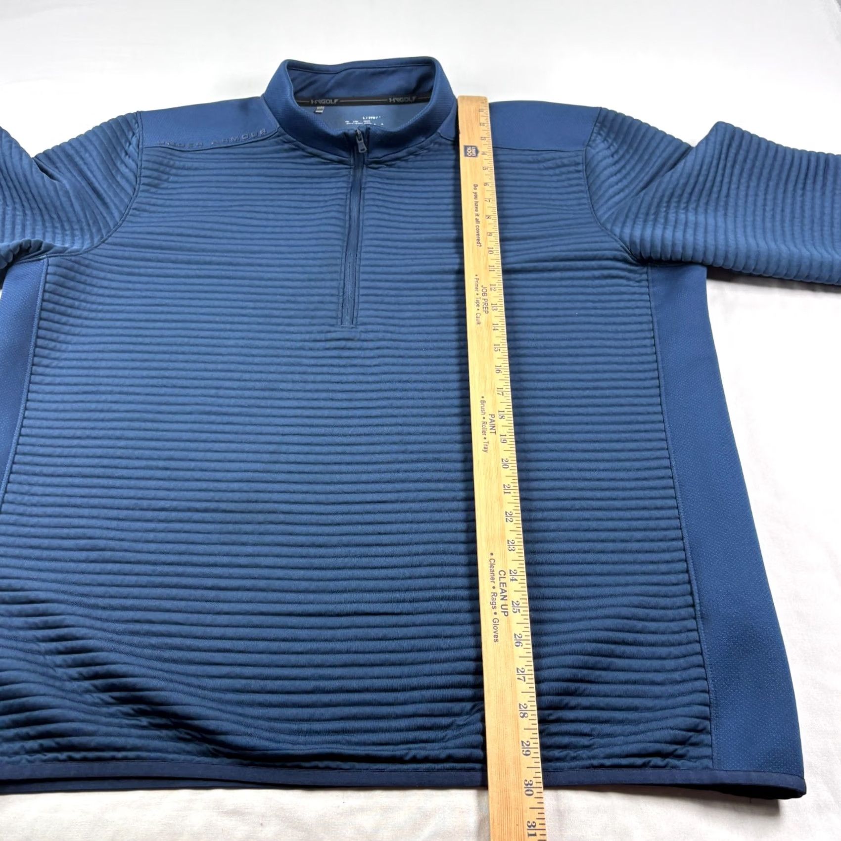 Under Armour Under Armour Sweatshirt Mens 3XL Blue Textured 1/4 Zip Pullover Golf Cold Gear Size US XXL / EU 58 / 5 - 5 Thumbnail