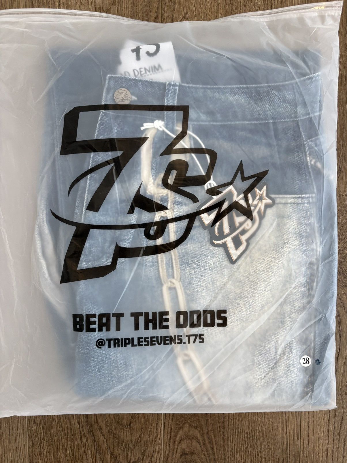 TRIPLE SEVENS Triple Sevens 2D Size 28 JeansBlueDenim Pants Baggy Wide Leg Size US 28 / EU 44 - 13 Thumbnail
