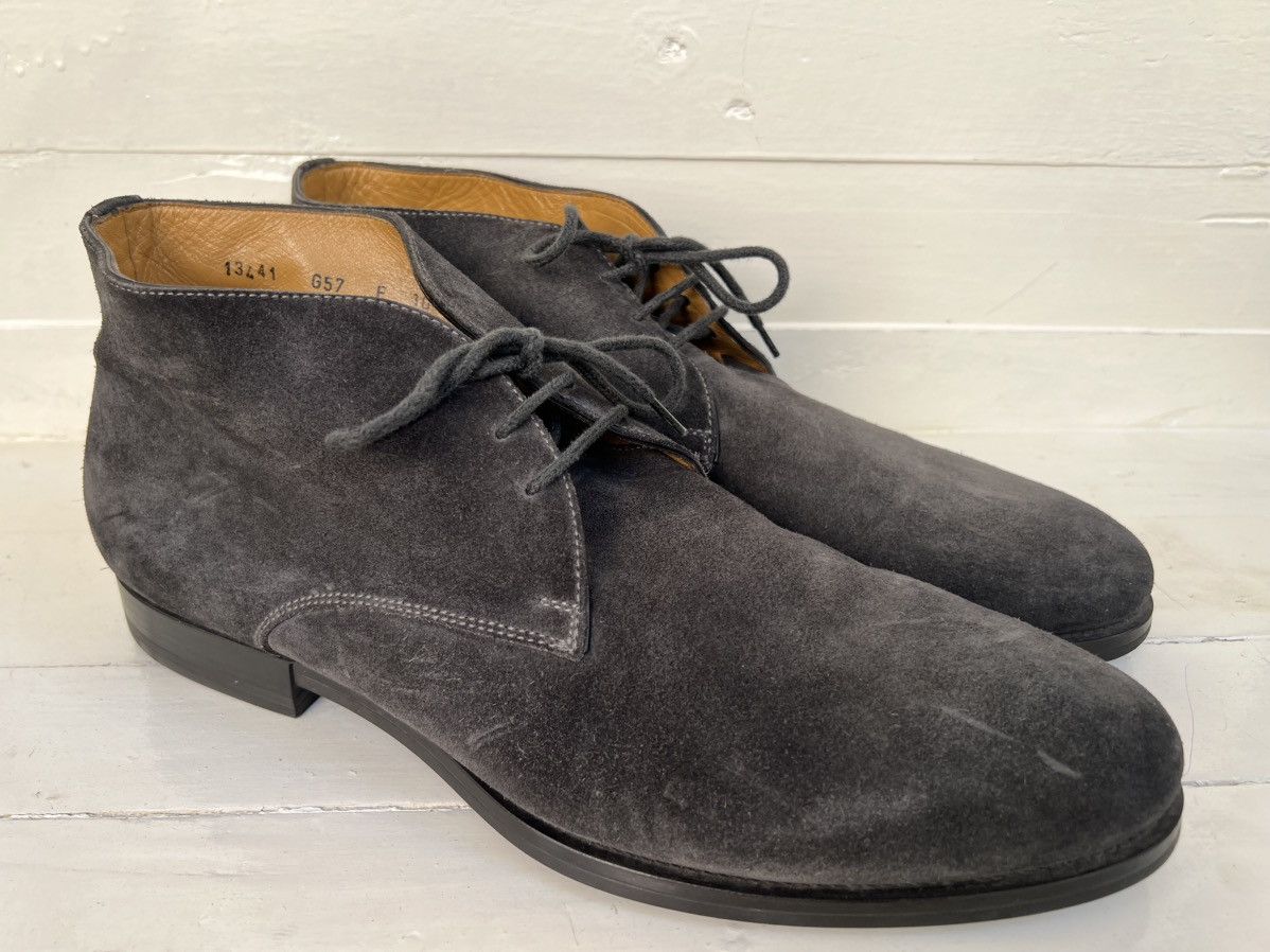 Santoni SANTONI ANKLE SUEDE LEATHER CHUKKA BOOTS Size US 11.5 / EU 44-45 - 1 Thumbnail