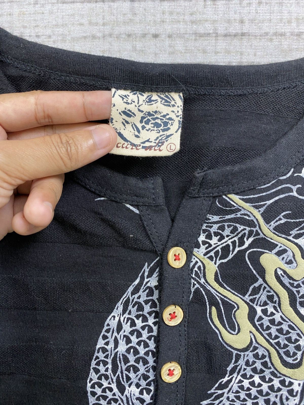 Dragonfly × Japanese Brand × Vintage Vintage Dragonfly Japan Full Printed Embroidery Shirt Size US M / EU 48-50 / 2 - 6 Thumbnail