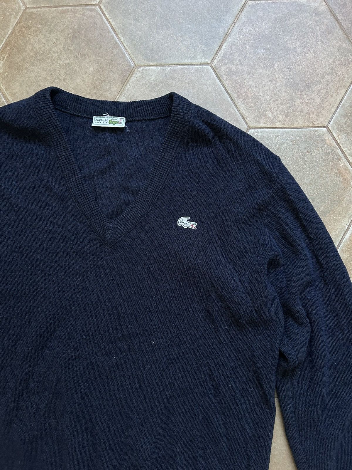 Japanese Brand × Lacoste VINTAGE LACOSTE KNIT SWEATER RARE wool Size US L / EU 52-54 / 3 - 3 Thumbnail