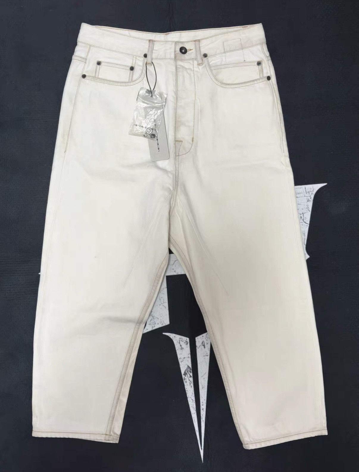 Rick Owens Rick Owens Drkshdw Cropped Denim Pants Size US 30 / EU 46 - 1 Thumbnail