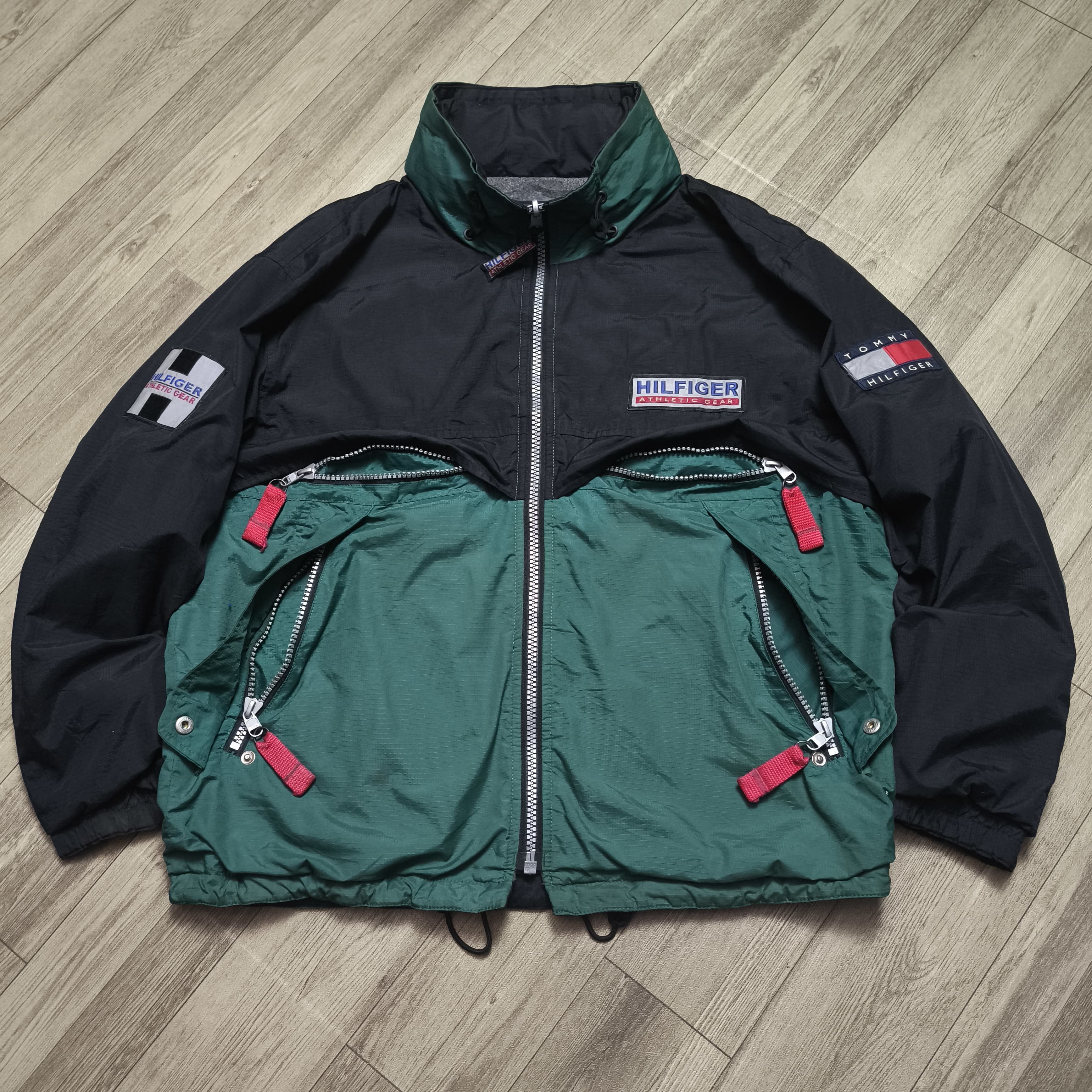 Tommy Hilfiger Vintage 90s Reversible Tommy Hilfiger Athletic Gear Jacket Size US M / EU 48-50 / 2 - 2 Thumbnail