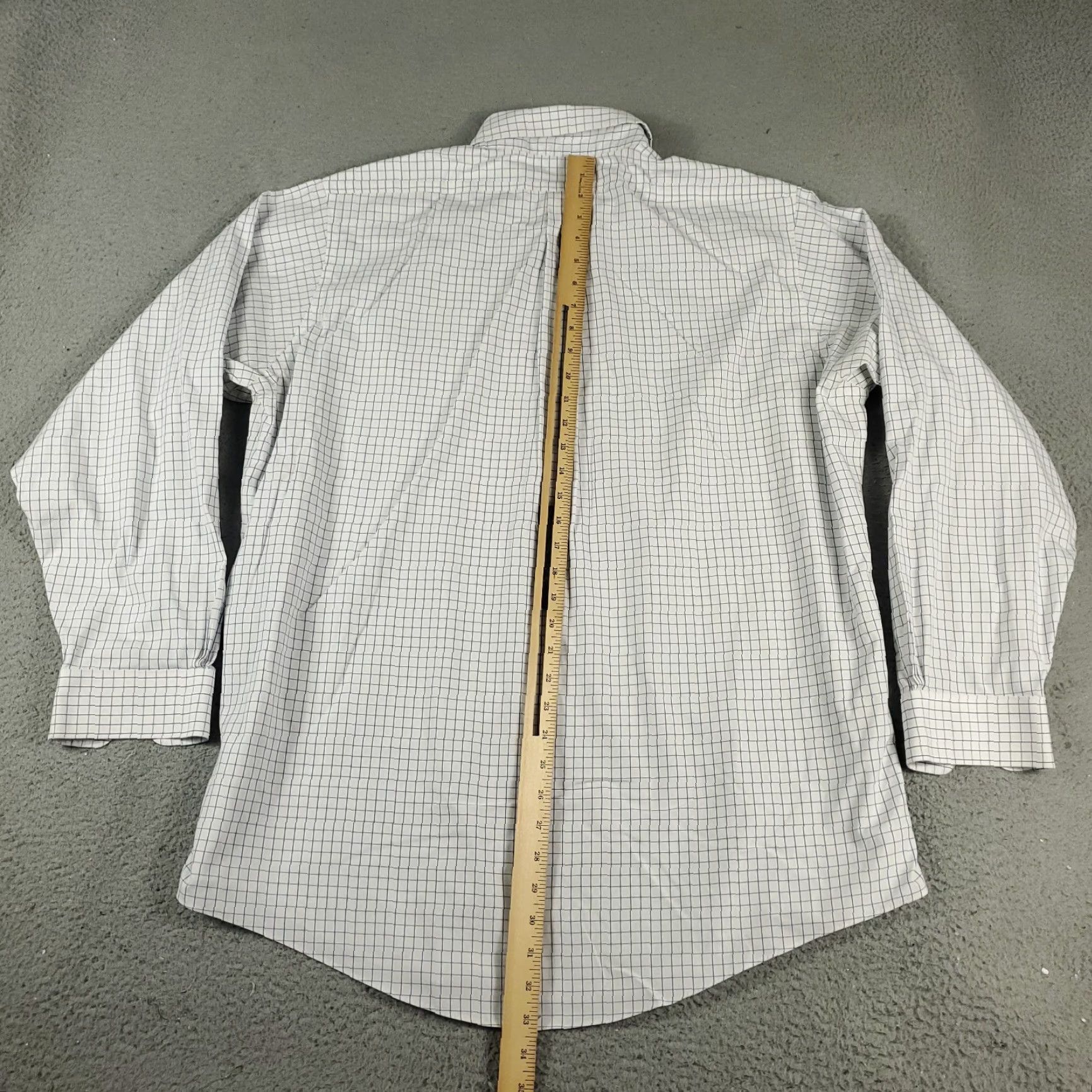Brooks Brothers Brooks Brothers Dress Shirt Mens Size 17 White Check Long Sleeve Button Up Classic Preppy Size 46R - 5 Thumbnail