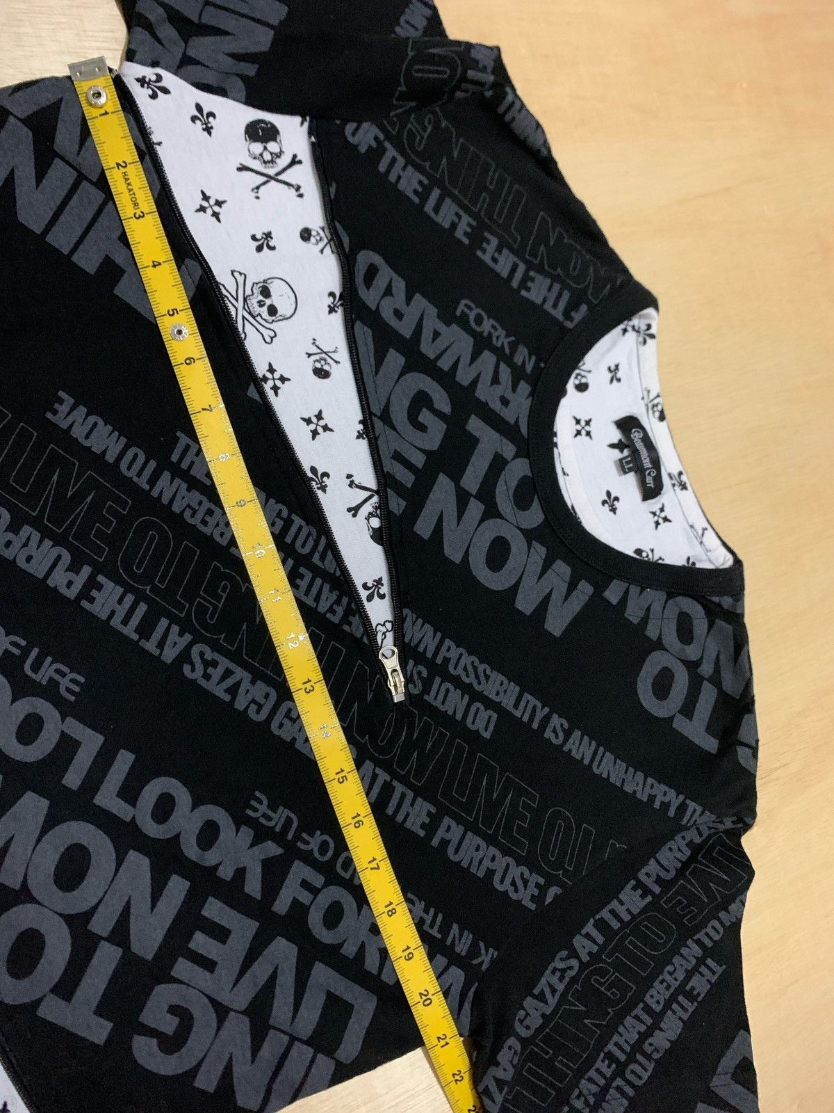If Six Was Nine × Japanese Brand × Le Grande Bleu (L.G.B.) Y2k Poem Beaumont Carr Skull Zipper Ifsixwasnine Punk style Size US L / EU 52-54 / 3 - 11 Thumbnail