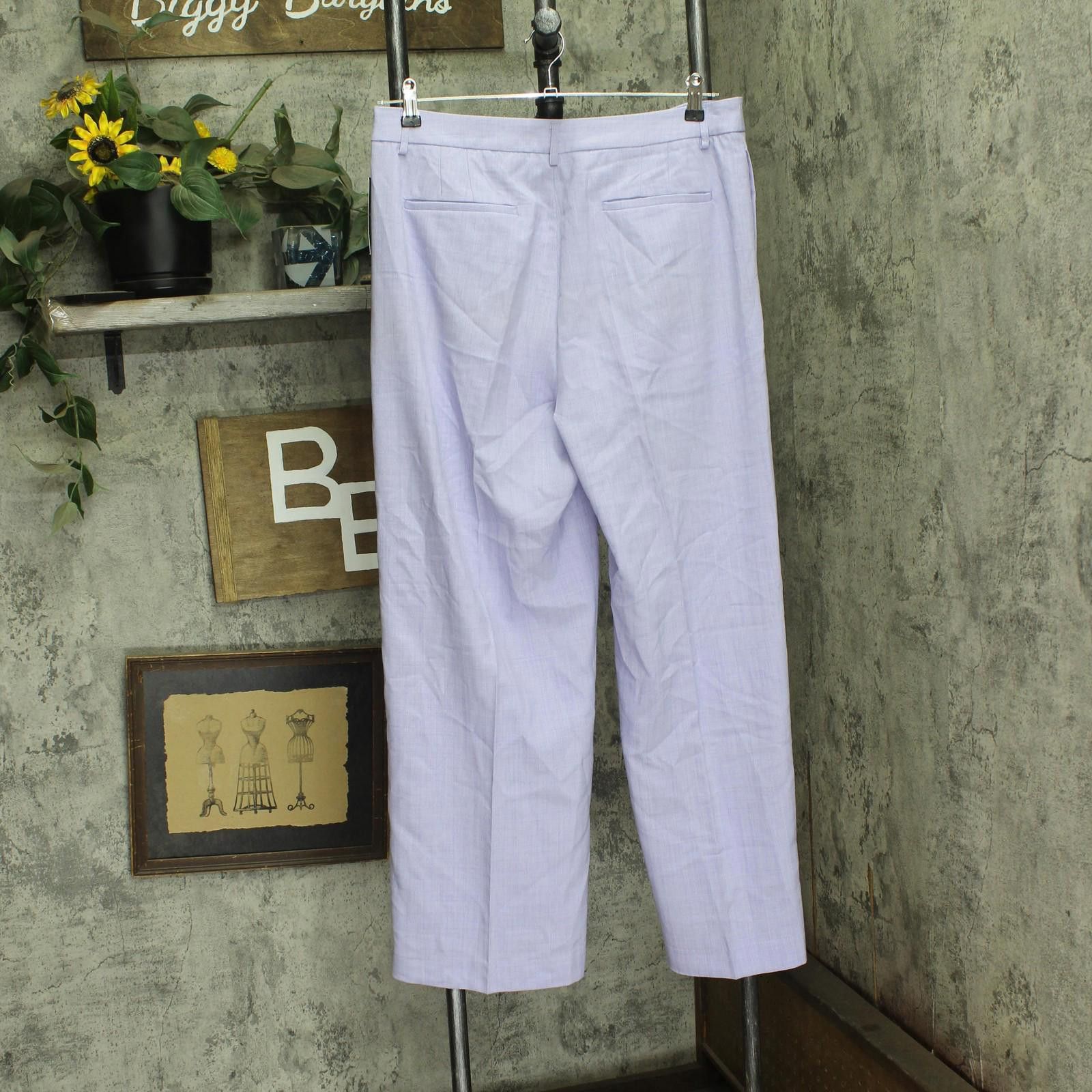 Other Nwt Tahari Asl Wide-leg Pants 4dm732-tj Lavender Purple 14 Size 36" / US 14 / IT 50 - 2 Thumbnail