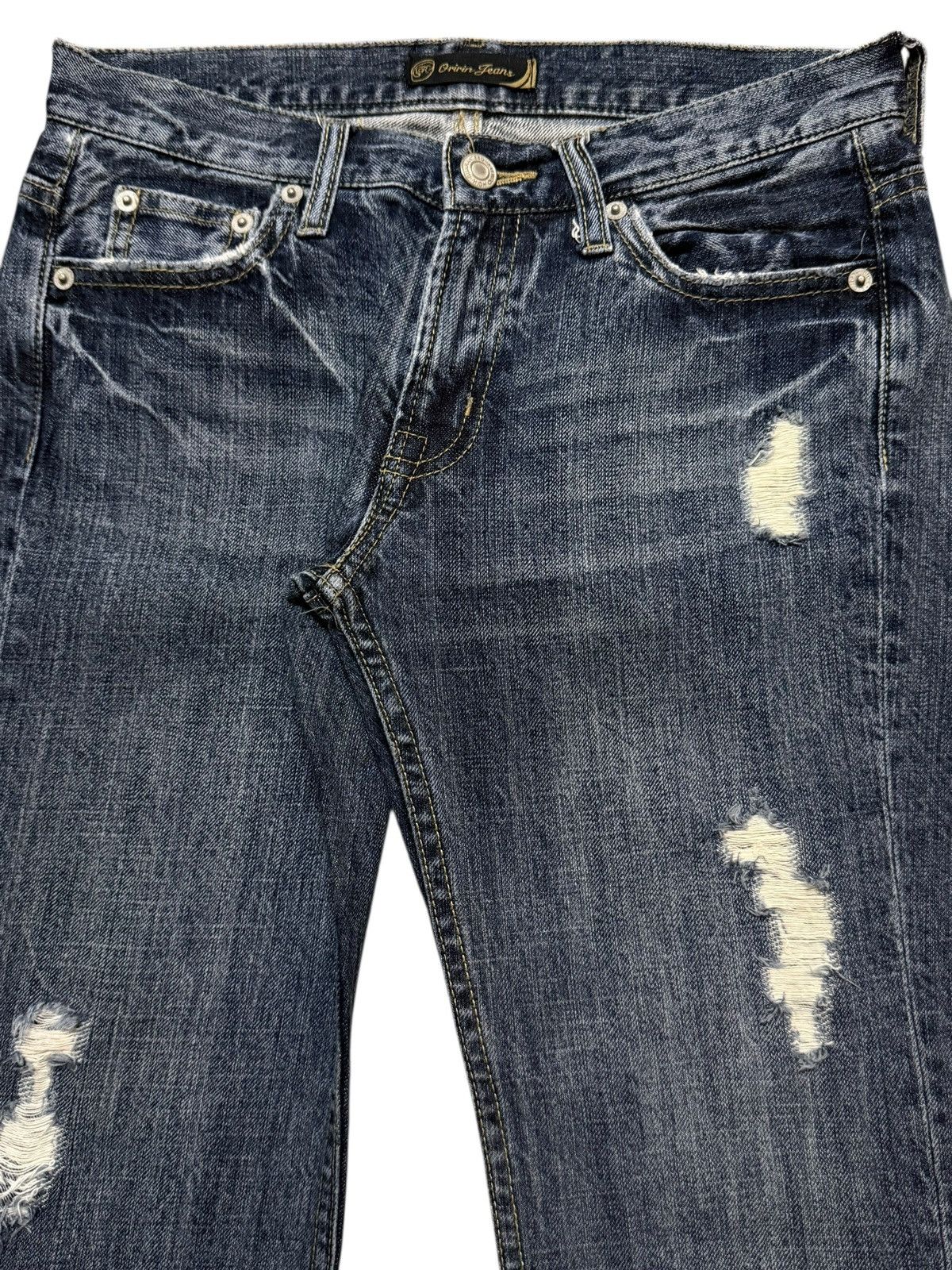 If Six Was Nine Vintage 90s Japanese Brand Faded Distressed Wide Leg Flared Size US 28 / EU 44 - 3 Thumbnail