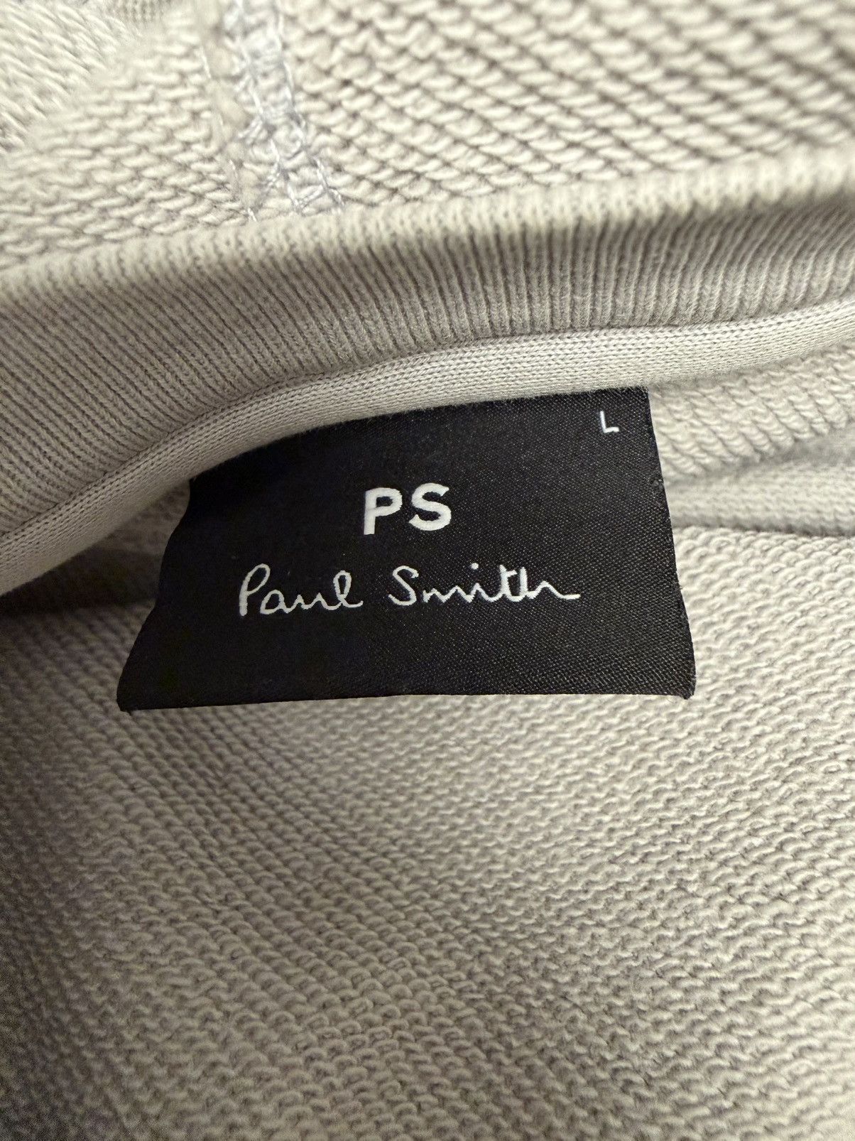 Paul Smith Peal Grey Script Hoodie Size US L / EU 52-54 / 3 - 3 Thumbnail