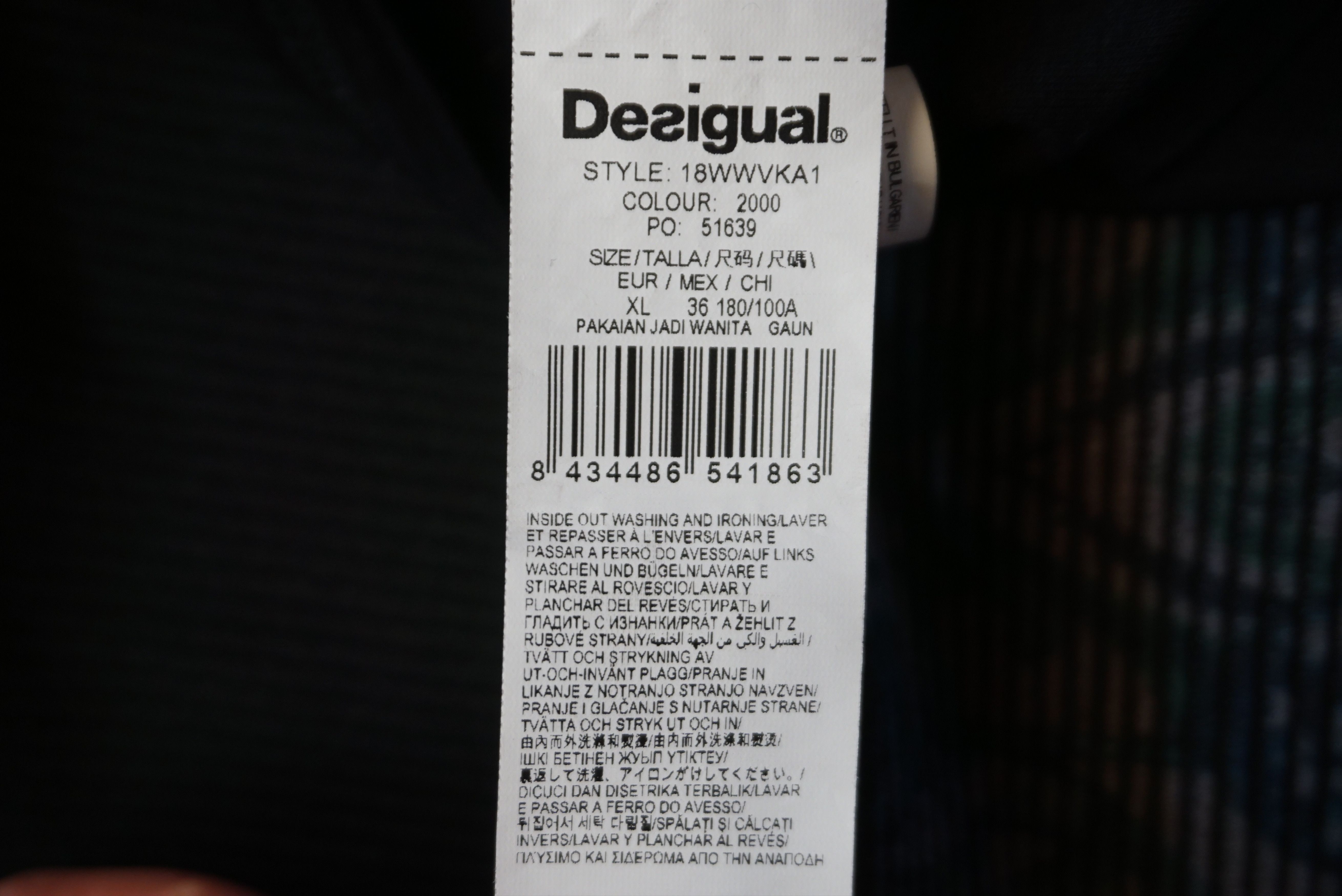 Designer Desigual pencil dress XL 10 12 floral slim fit boho Size XL / US 12-14 / IT 48-50 - 8 Thumbnail