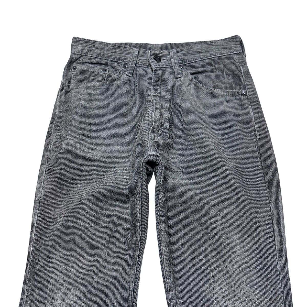 Levi's Vintage 90s Levis 517 Grey Corduroy Flare Jeans Hedi Slimane Size US 28 / EU 44 - 3 Thumbnail