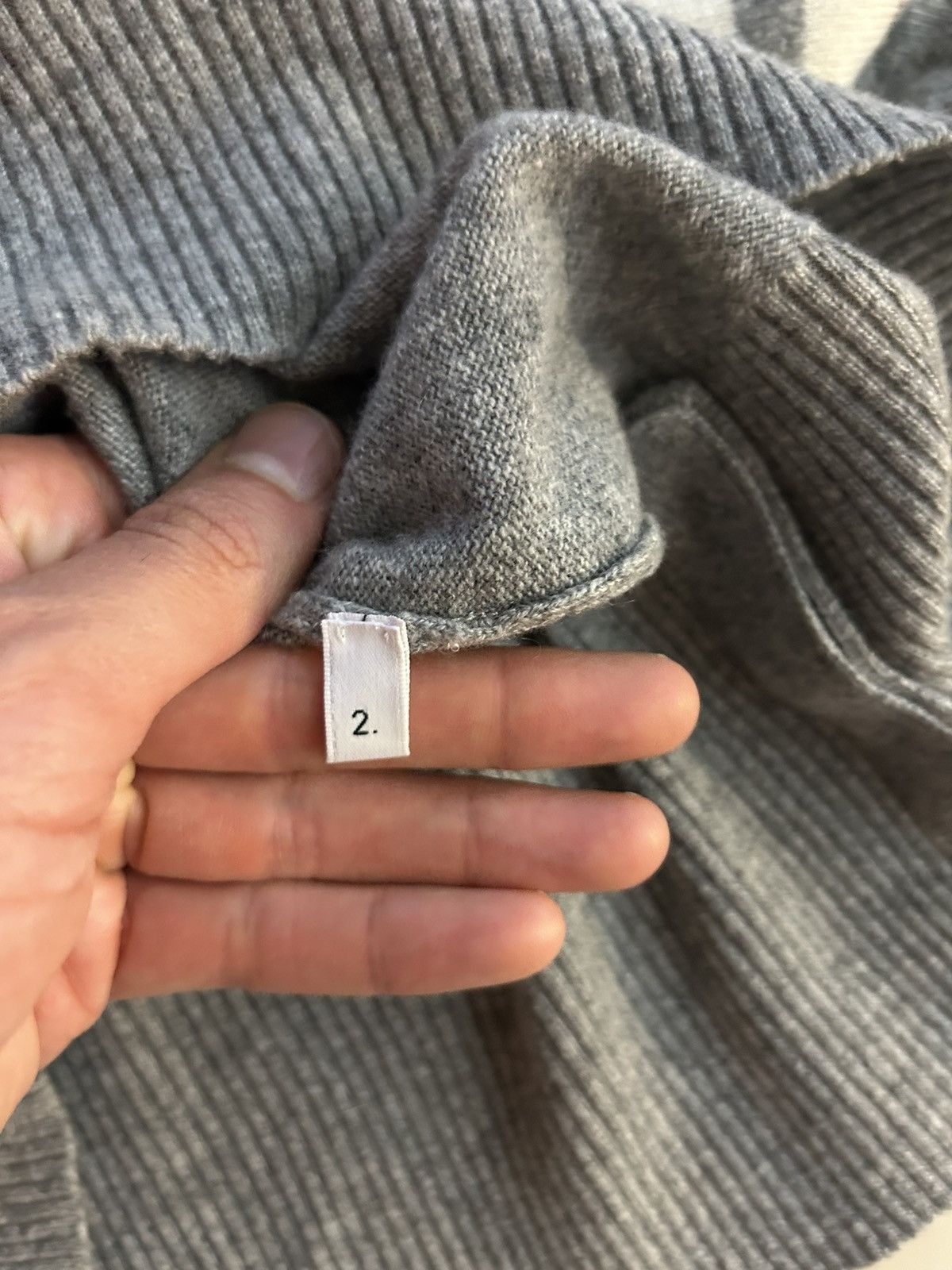 Thom Browne Thom Browne Cashmere 4-bar Pullover Light Grey Size US M / EU 48-50 / 2 - 6 Thumbnail