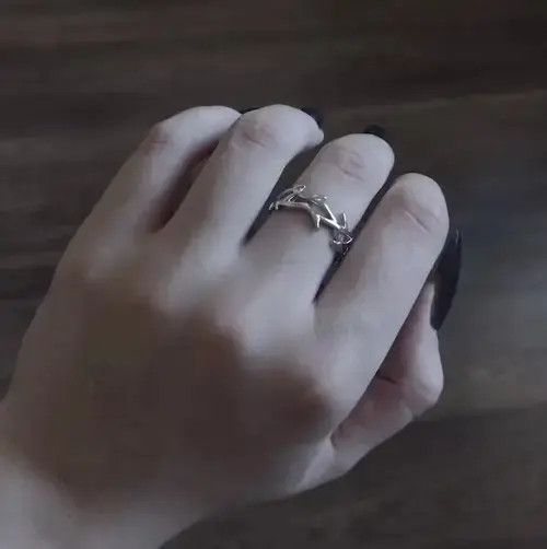 Jewelry Irregular Thorns Adjustable Ring Size ONE SIZE - 3 Thumbnail