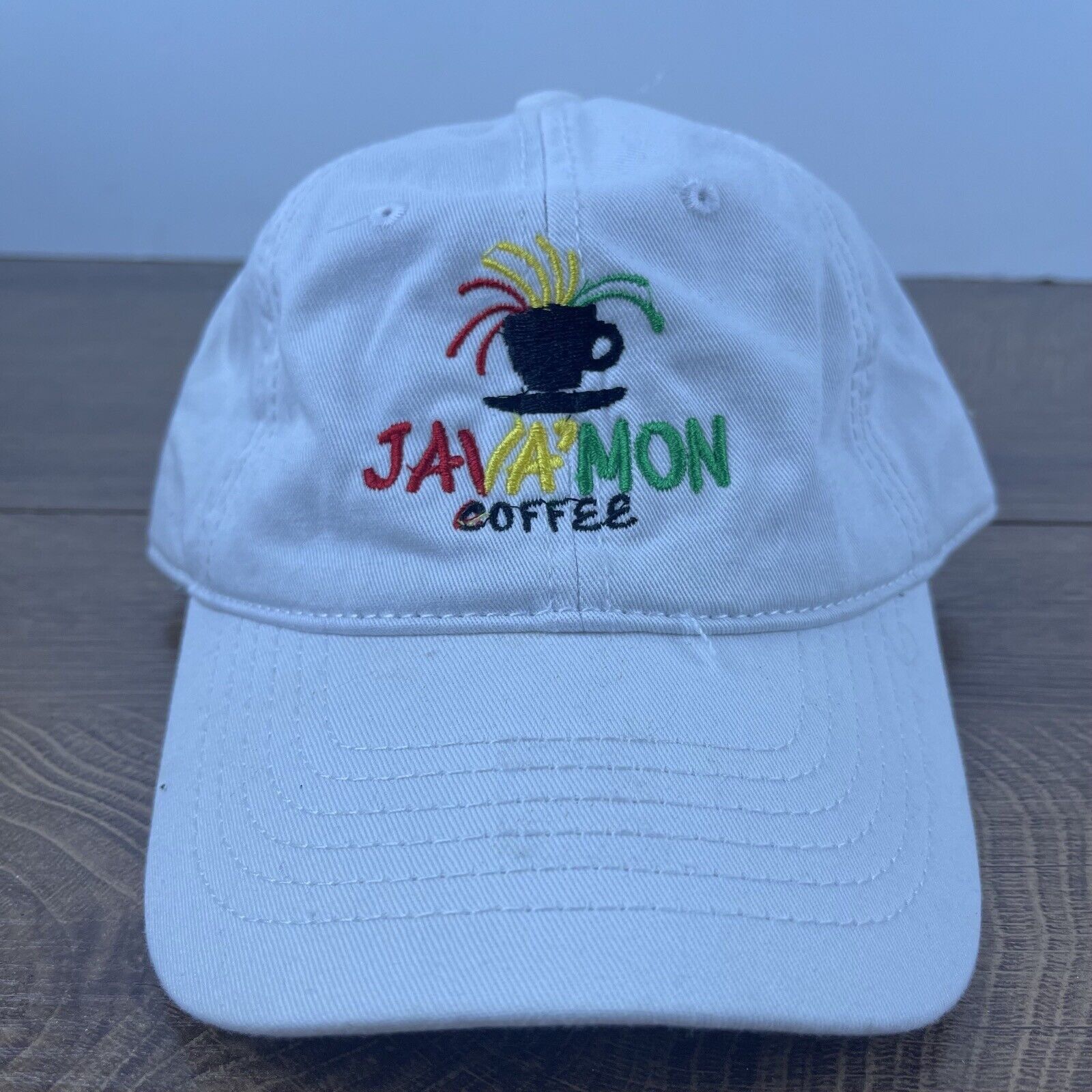 Other Javamon Coffee Hat White Cap Hat Adjustable Hat White Adult Size ONE SIZE - 1 Thumbnail