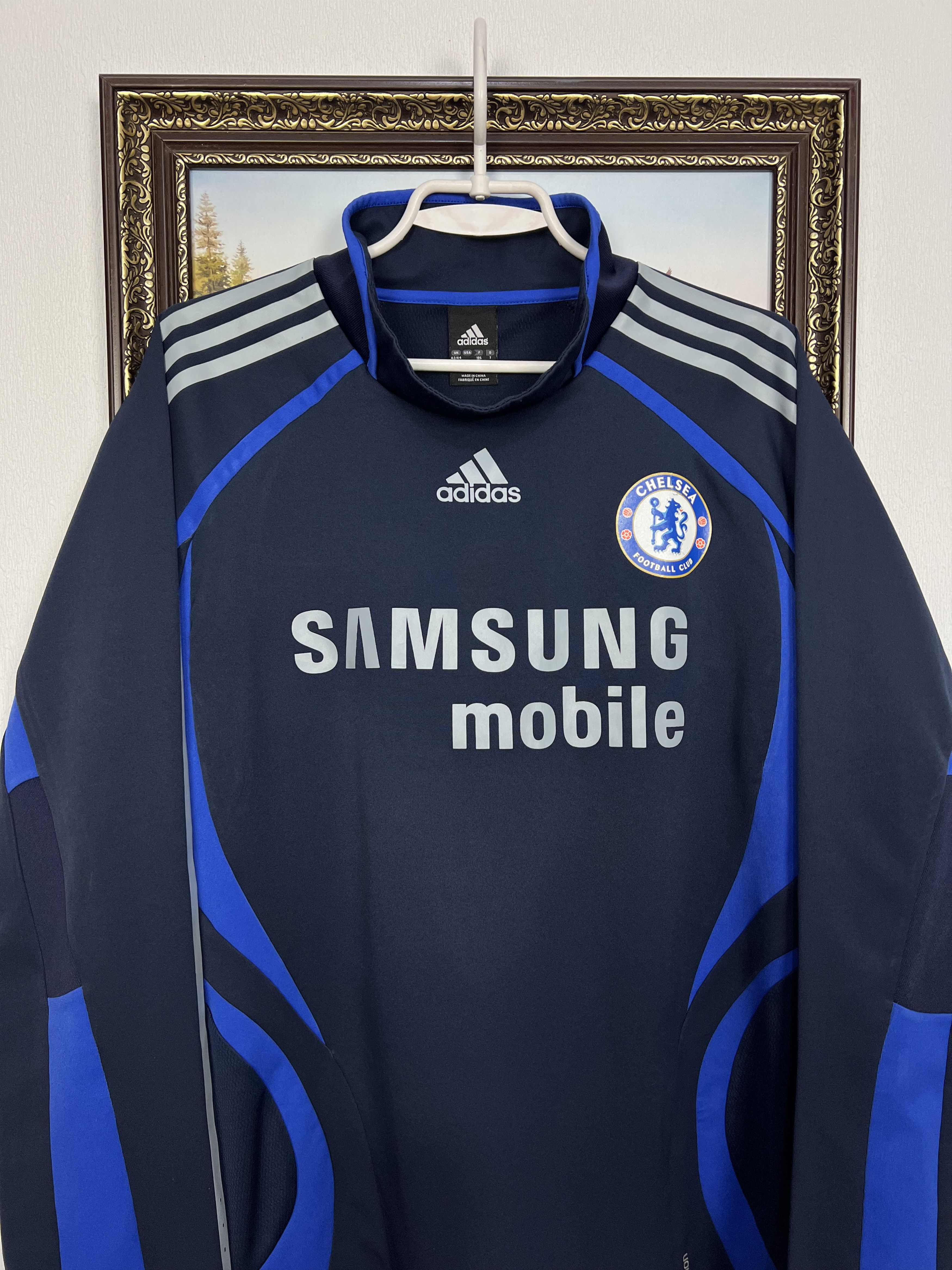 Adidas Vintage Chelsea Football Jacket Player Issue Track Top Size US L / EU 52-54 / 3 - 2 Thumbnail
