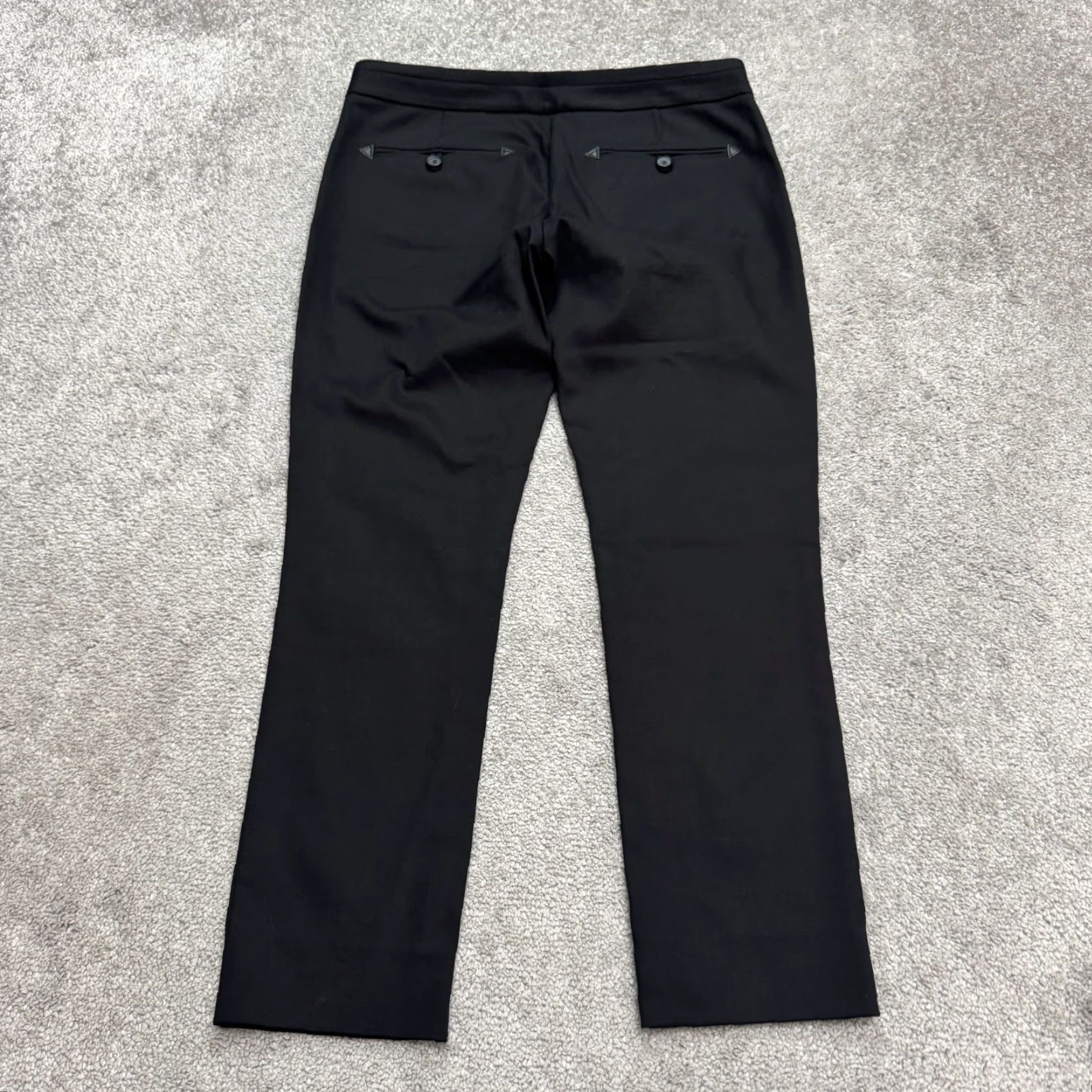 Club Monaco Club Monaco Pants Womens 4 Black Mid Rise Ankle Pockets Dress Pants Flat Front Career Work Regular Fit Size 27" / US 4 / IT 40 - 2 Thumbnail