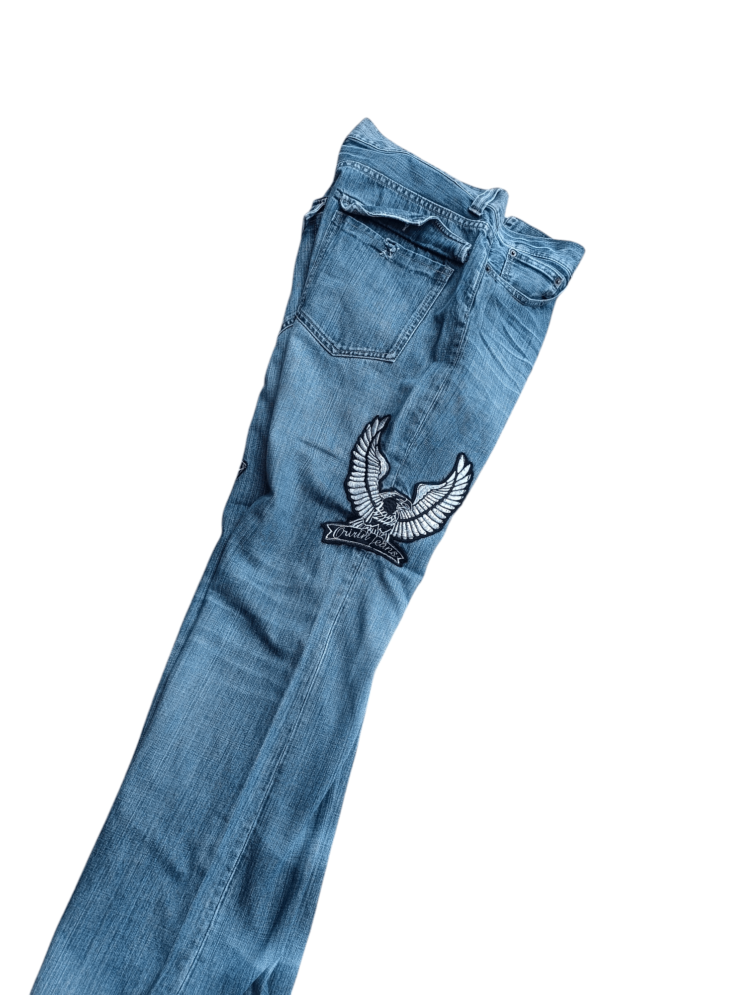 Japanese Brand FLARED RARE❤️‍🔥SORRIDERE RIPPED PATCHWORK JEANS Size US 36 / EU 52 - 14 Thumbnail