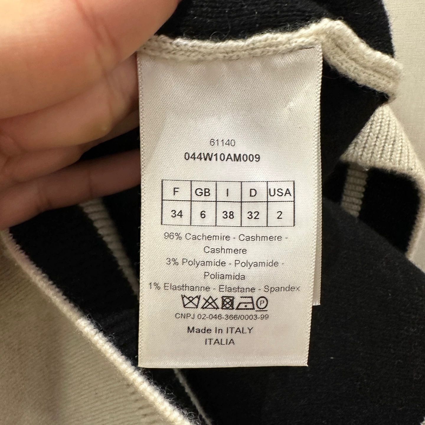 Christian Dior Monsieur Dior apr658 8 slogan cashmere vest 34 Size XS / US 0-2 / IT 36-38 - 4 Thumbnail