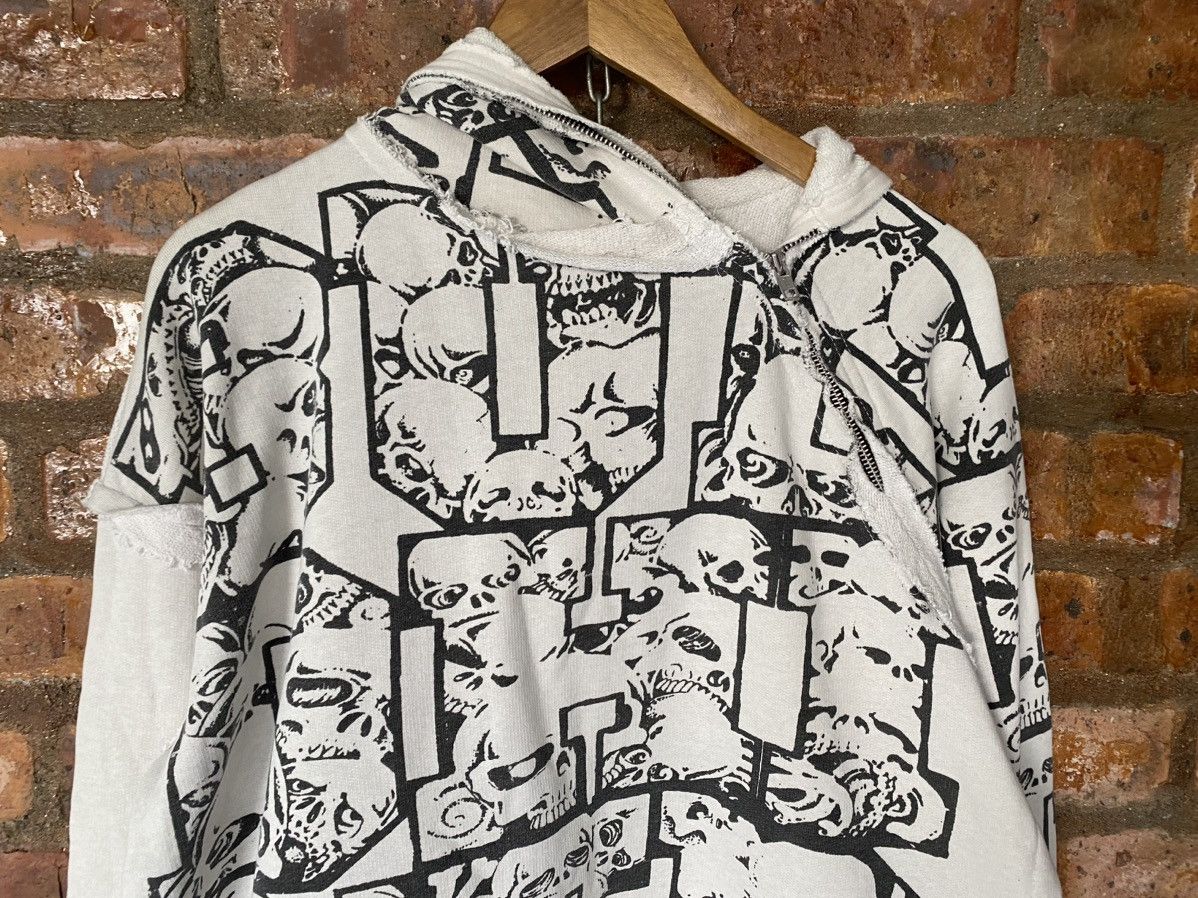Japanese Brand Vtg Buddist Punk Japan cut and fringe Skull full zip hoodie Size US M / EU 48-50 / 2 - 4 Thumbnail